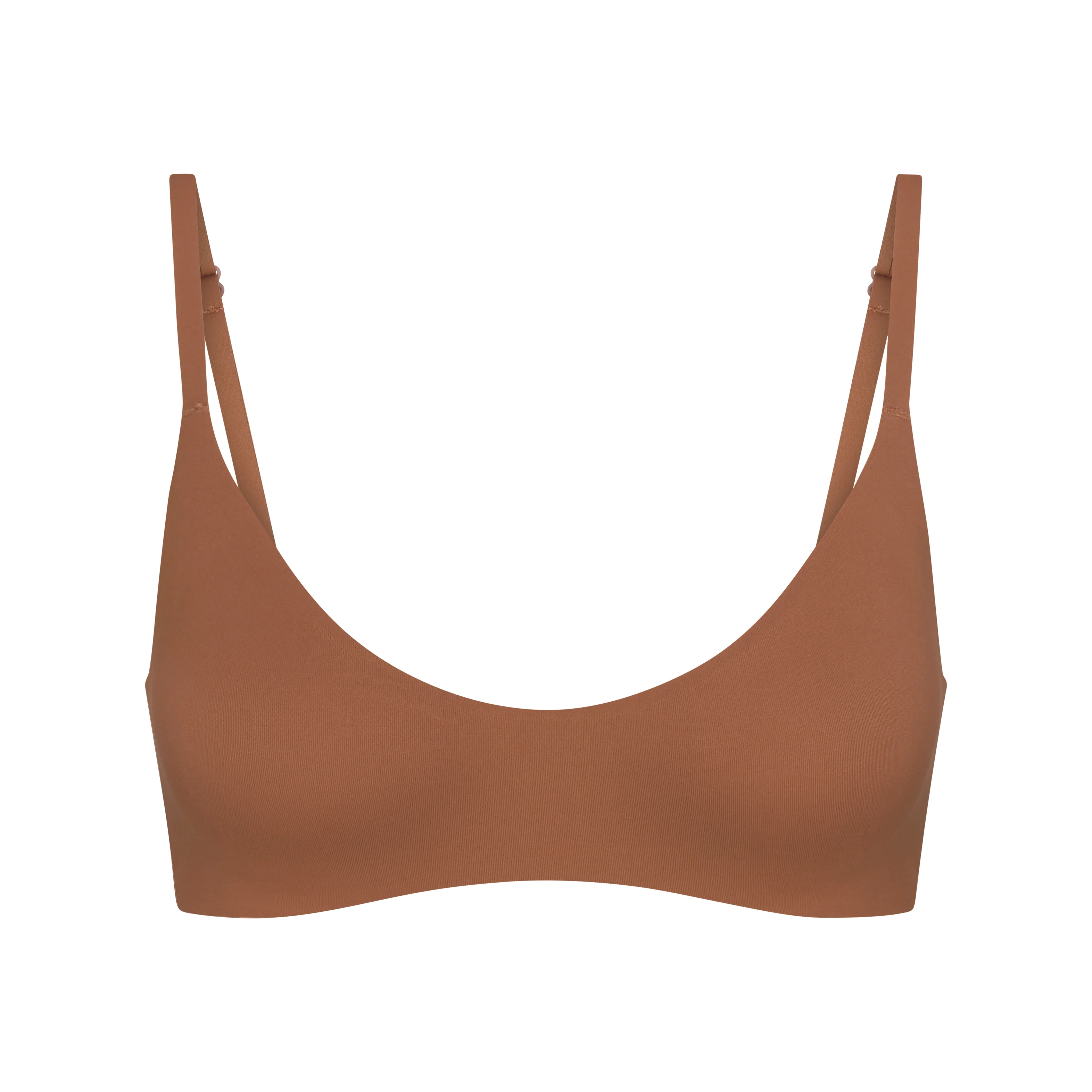 NikeSKIMS MATTE MICRO SCOOP BRA | CAROB BROWN