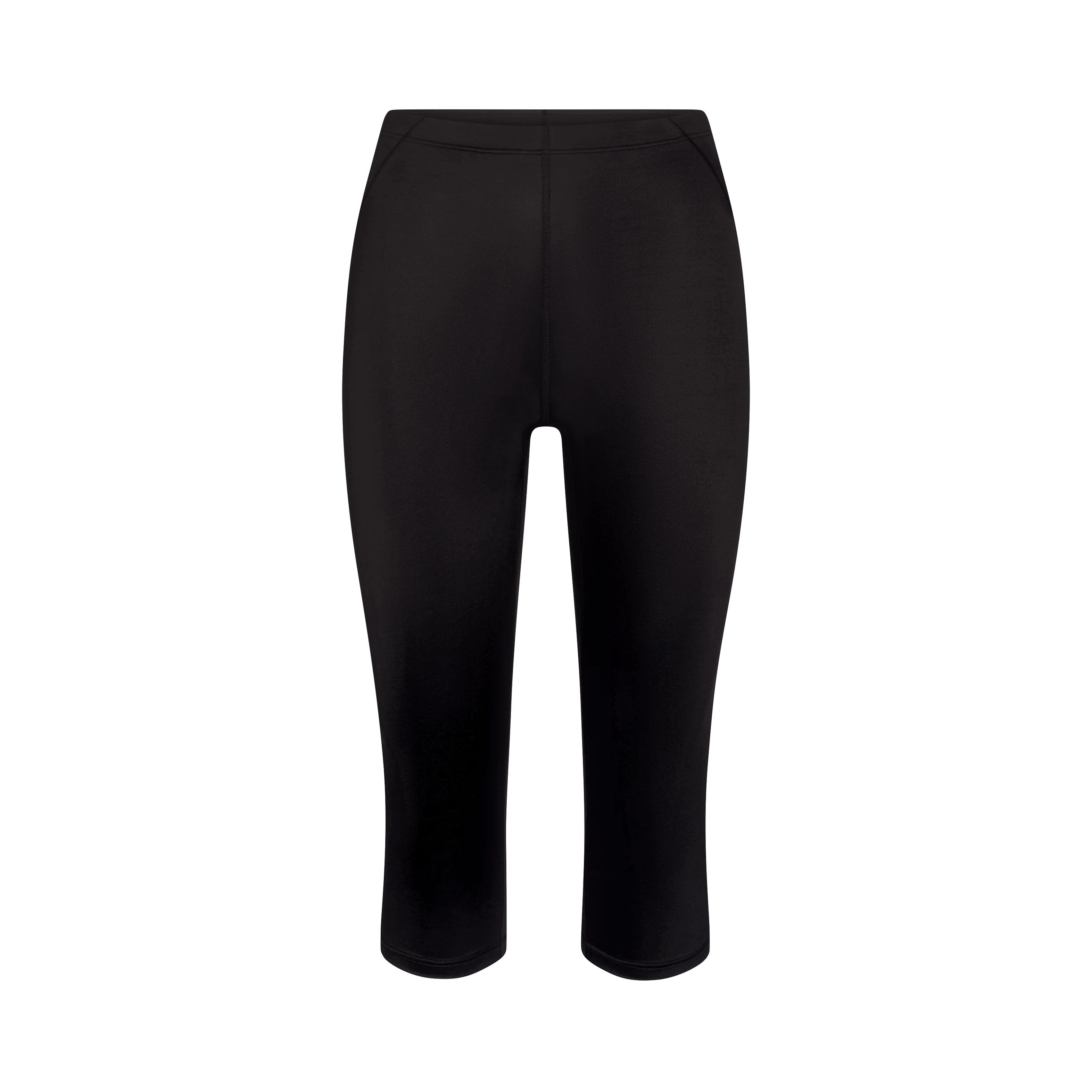 NikeSKIMS SATIN SHINE CAPRI 17" LEGGING | OBSIDIAN