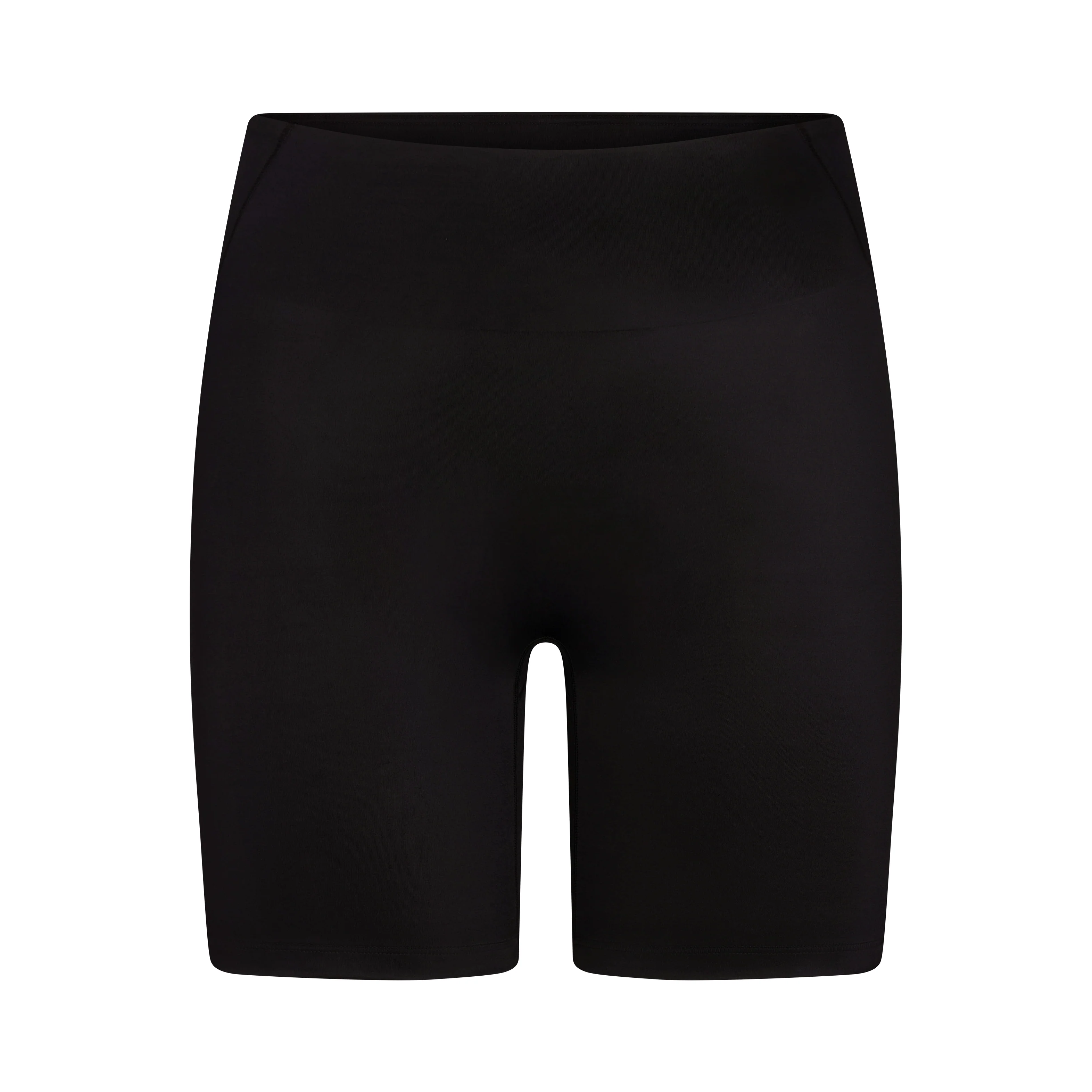 NikeSKIMS SATIN SHINE BONDED WAIST 7" BIKER SHORT | OBSIDIAN