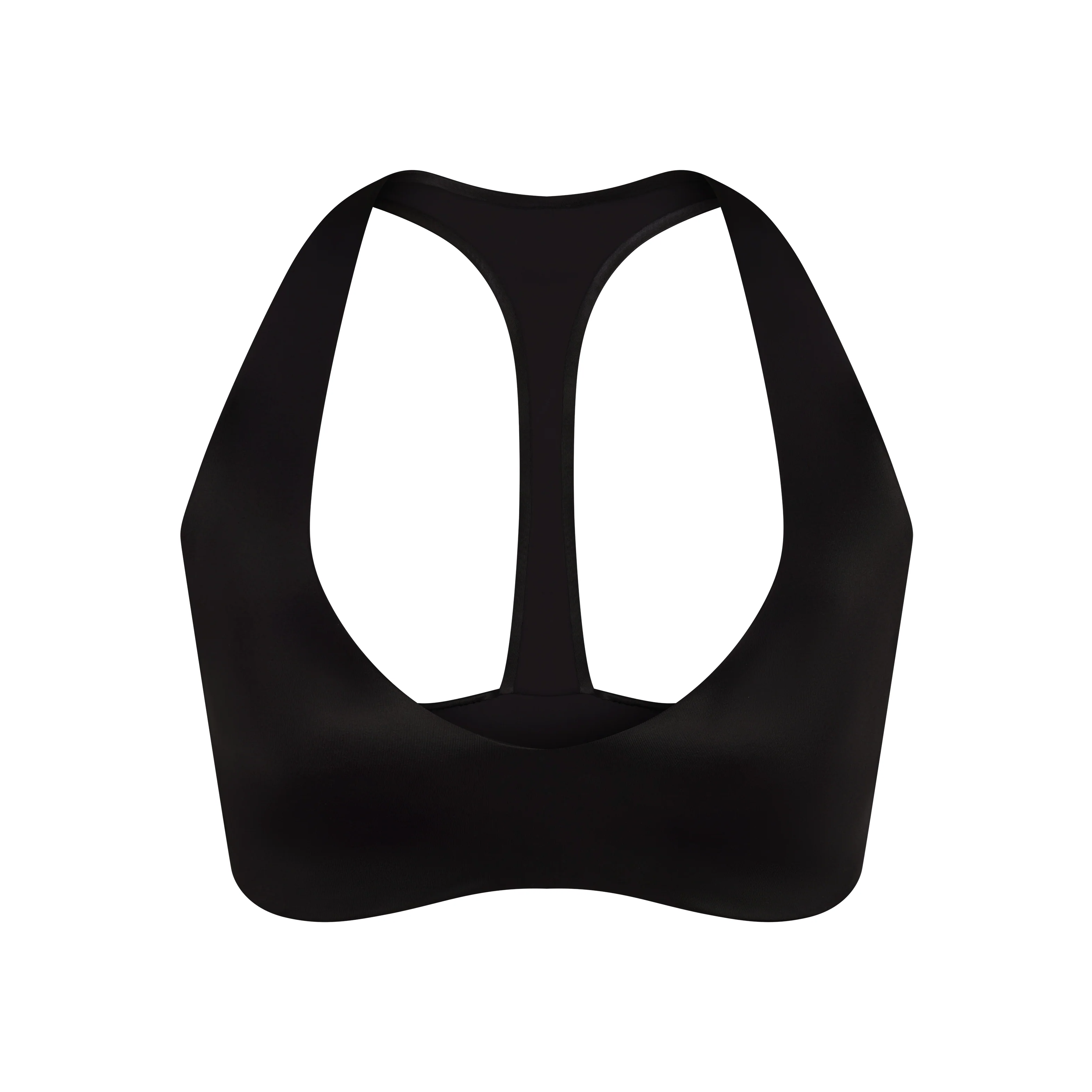 NikeSKIMS SATIN SHINE PLUNGE T-BACK BRA | OBSIDIAN
