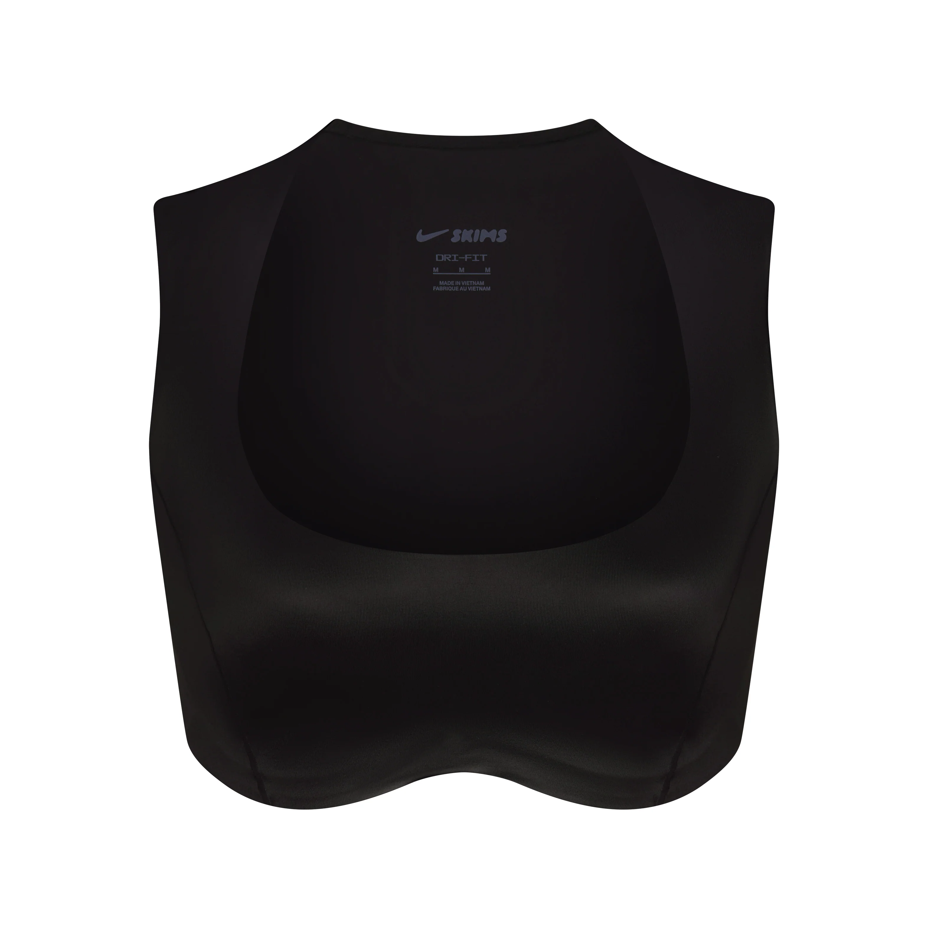 NikeSKIMS SATIN SHINE WIDE SCOOP BRA | OBSIDIAN