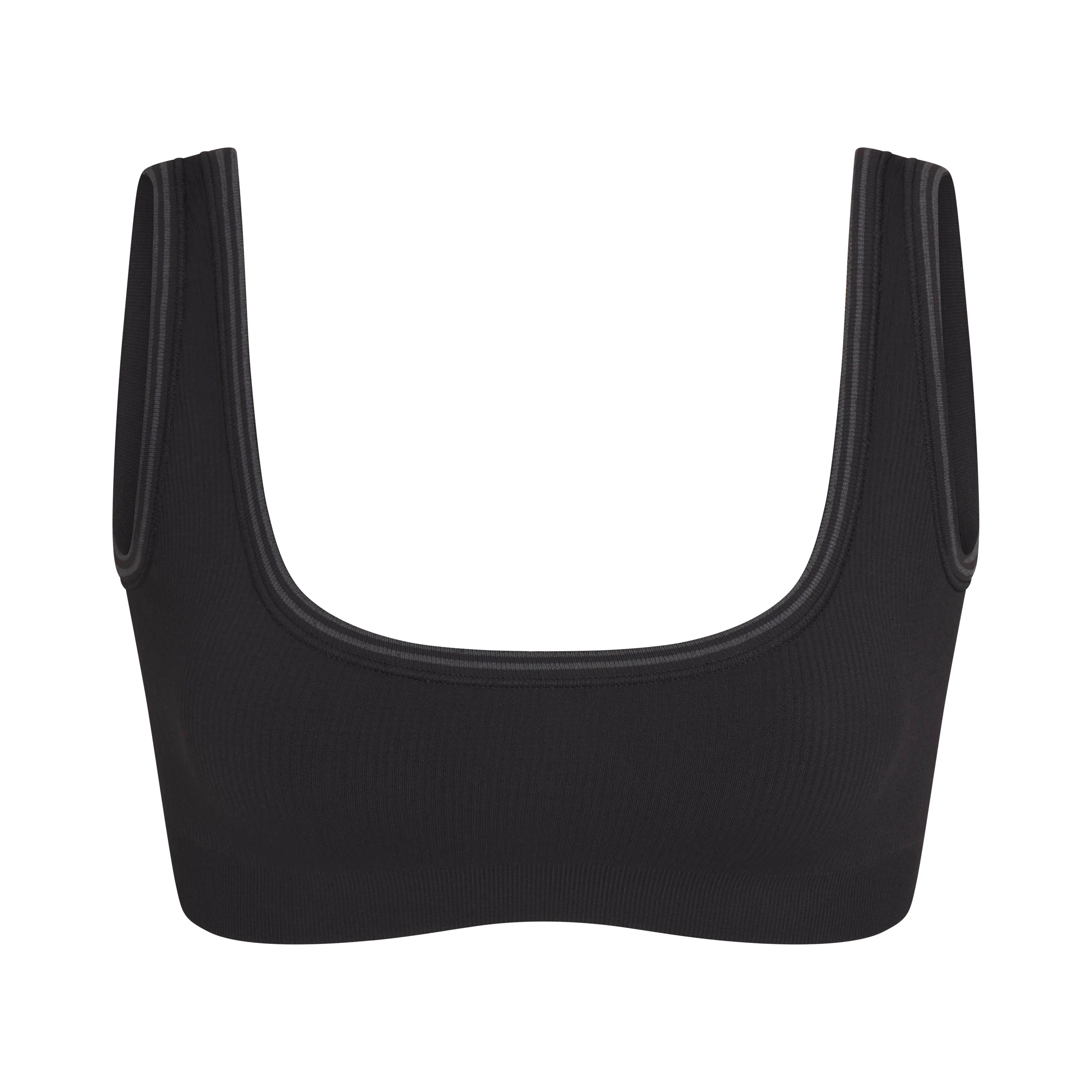 NikeSKIMS RIBBED SEAMLESS MICRO SCOOP BRA | OBSIDIAN