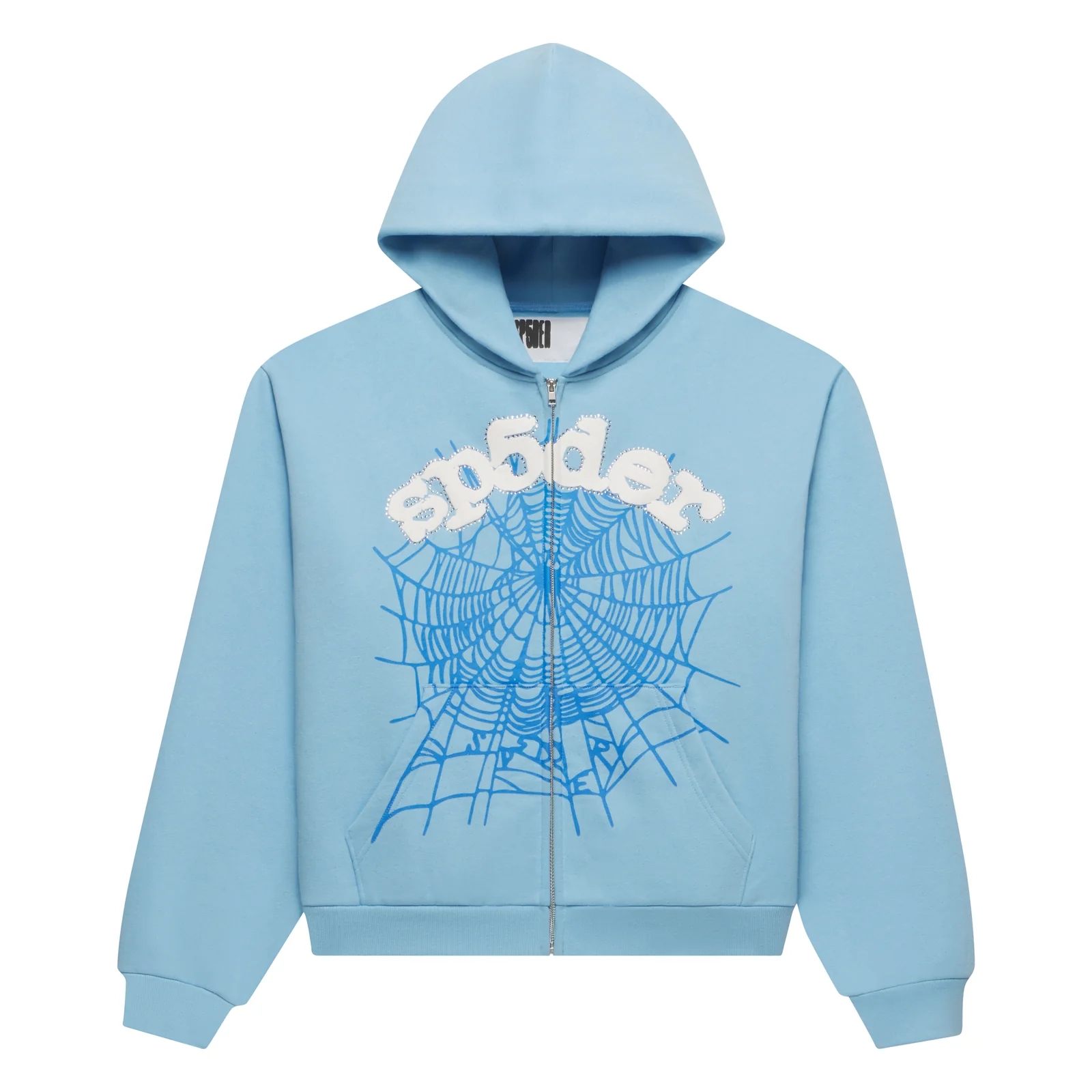 Sp5der OG Web Zip Up Blue