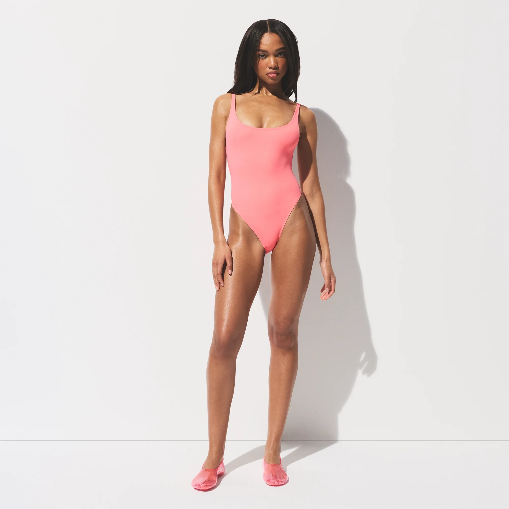 SIGNATURE SWIM SCOOP NECK ONE PIECE | MELON