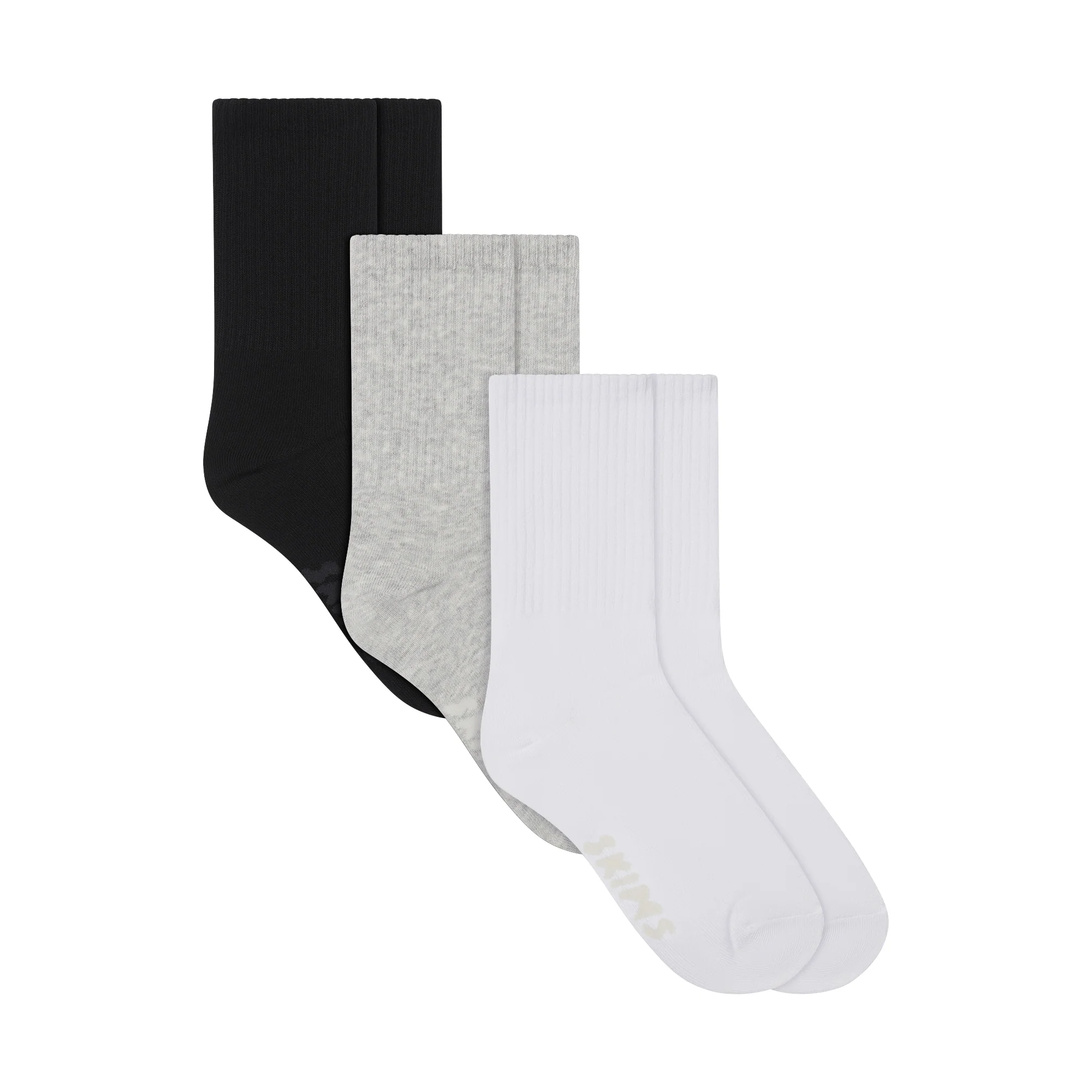 RIBBED CREW SOCK 3-PACK | CORE MULTI