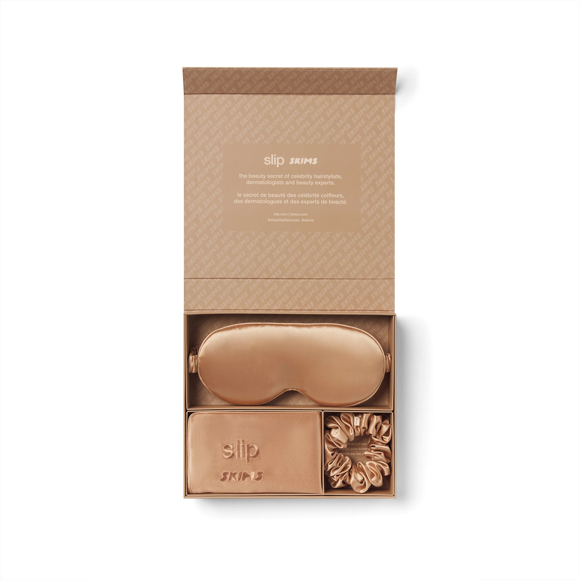 SLIP X SKIMS PURE SILK SIGNATURE GIFT SET | CLAY