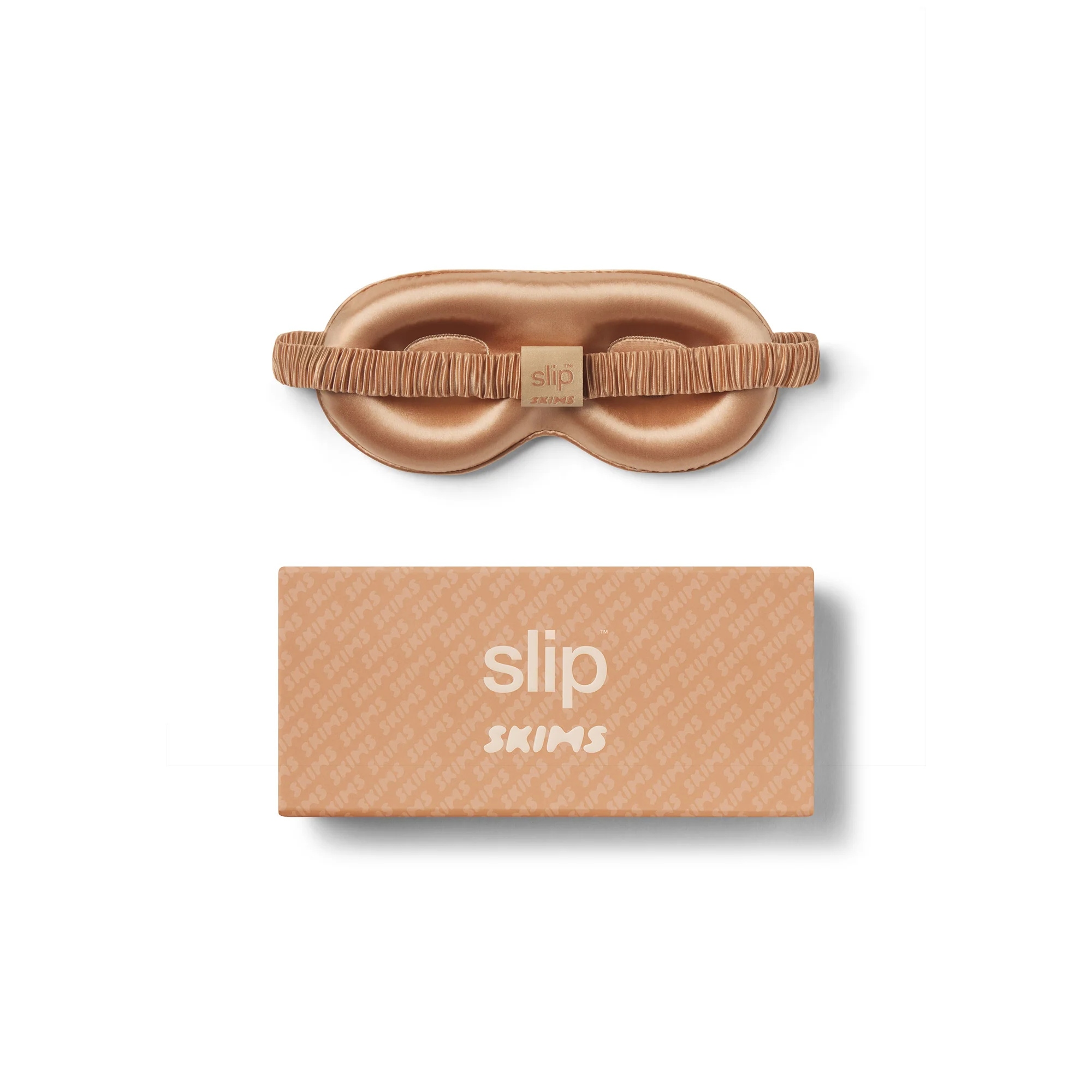 SLIP X SKIMS PURE SILK CONTOUR SLEEP MASK | CLAY