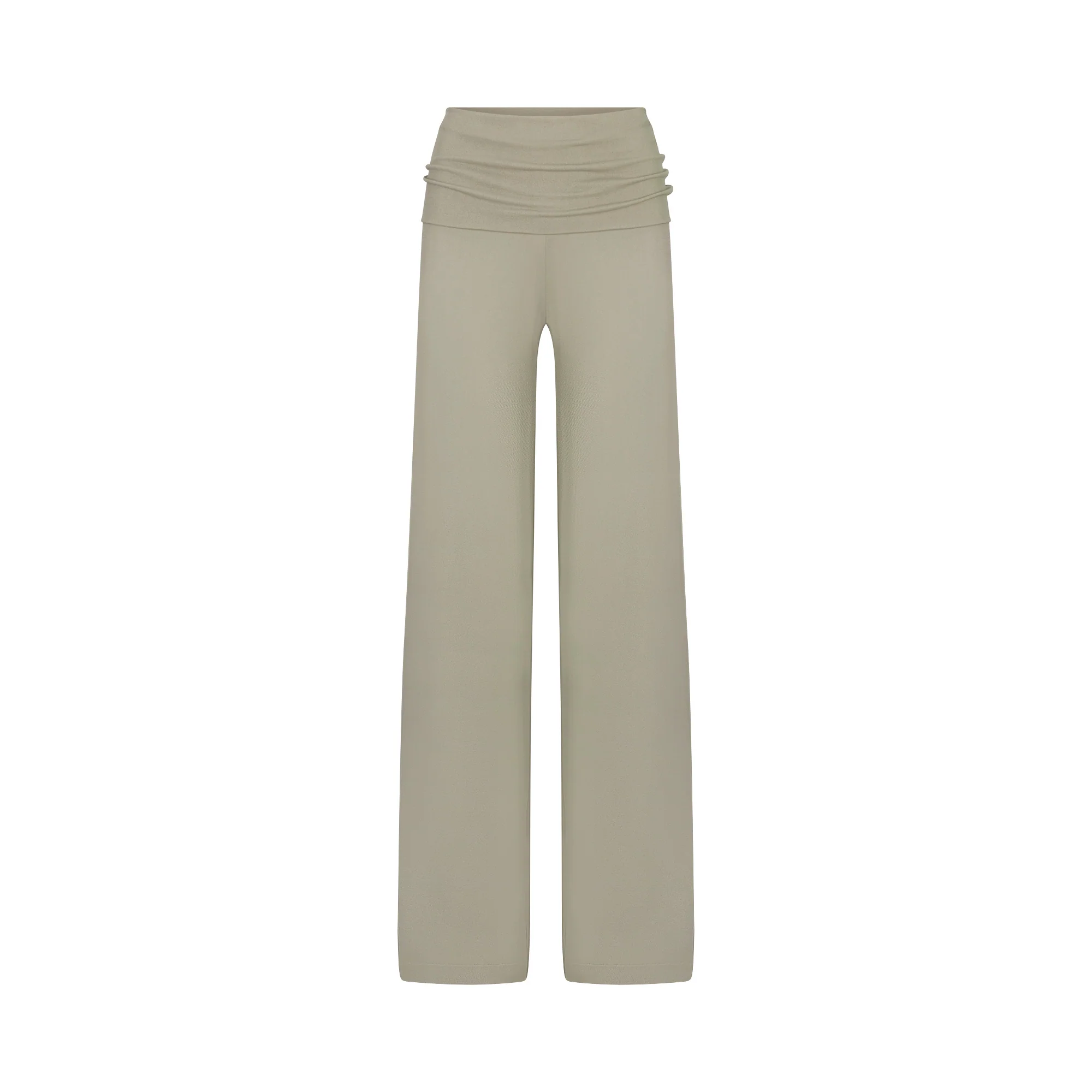 NikeSKIMS STRETCH KNIT FOLDOVER WIDE LEG PANT | DUNE