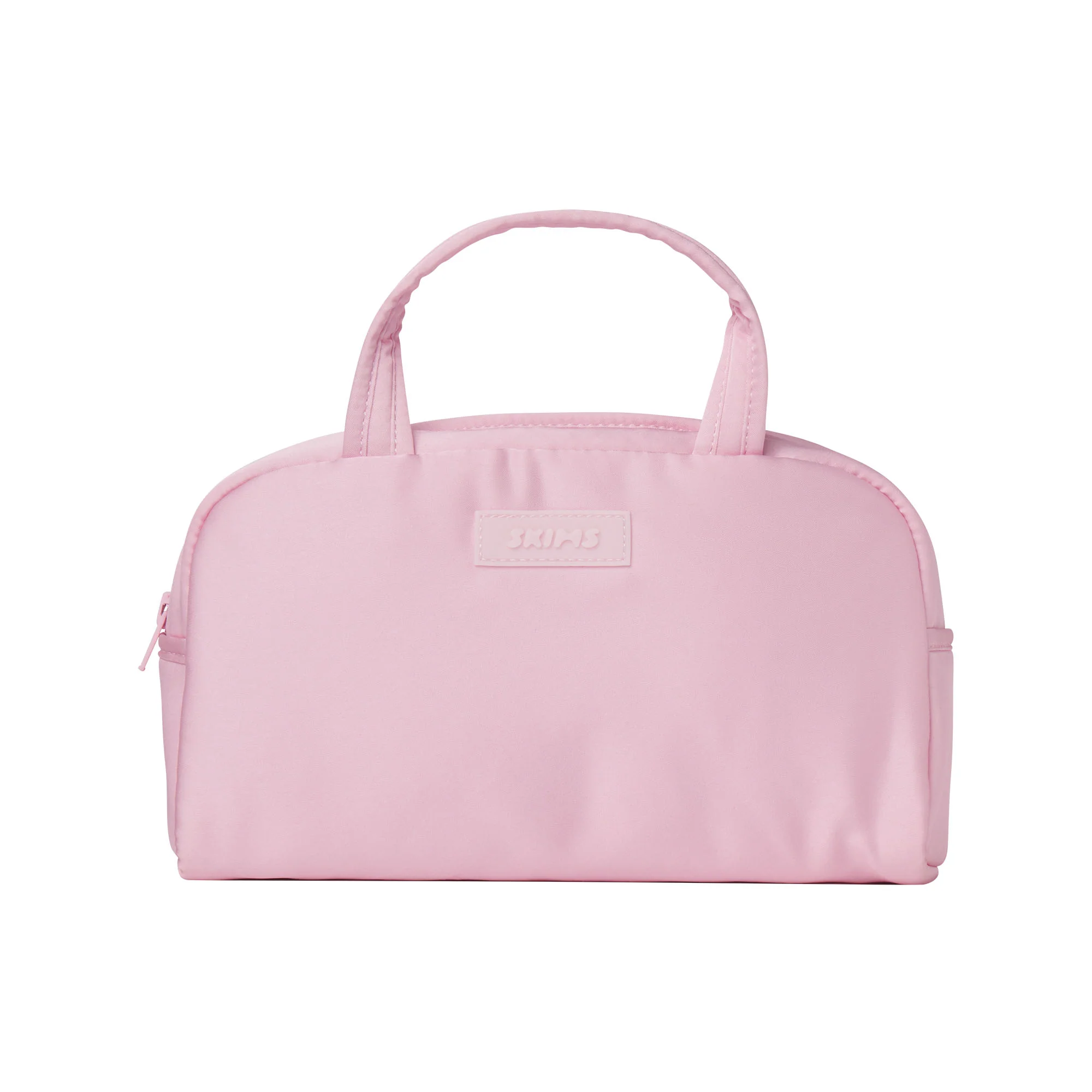 SKIMS ACCESSORIES SATIN MINI DUFFLE BAG | PEONY