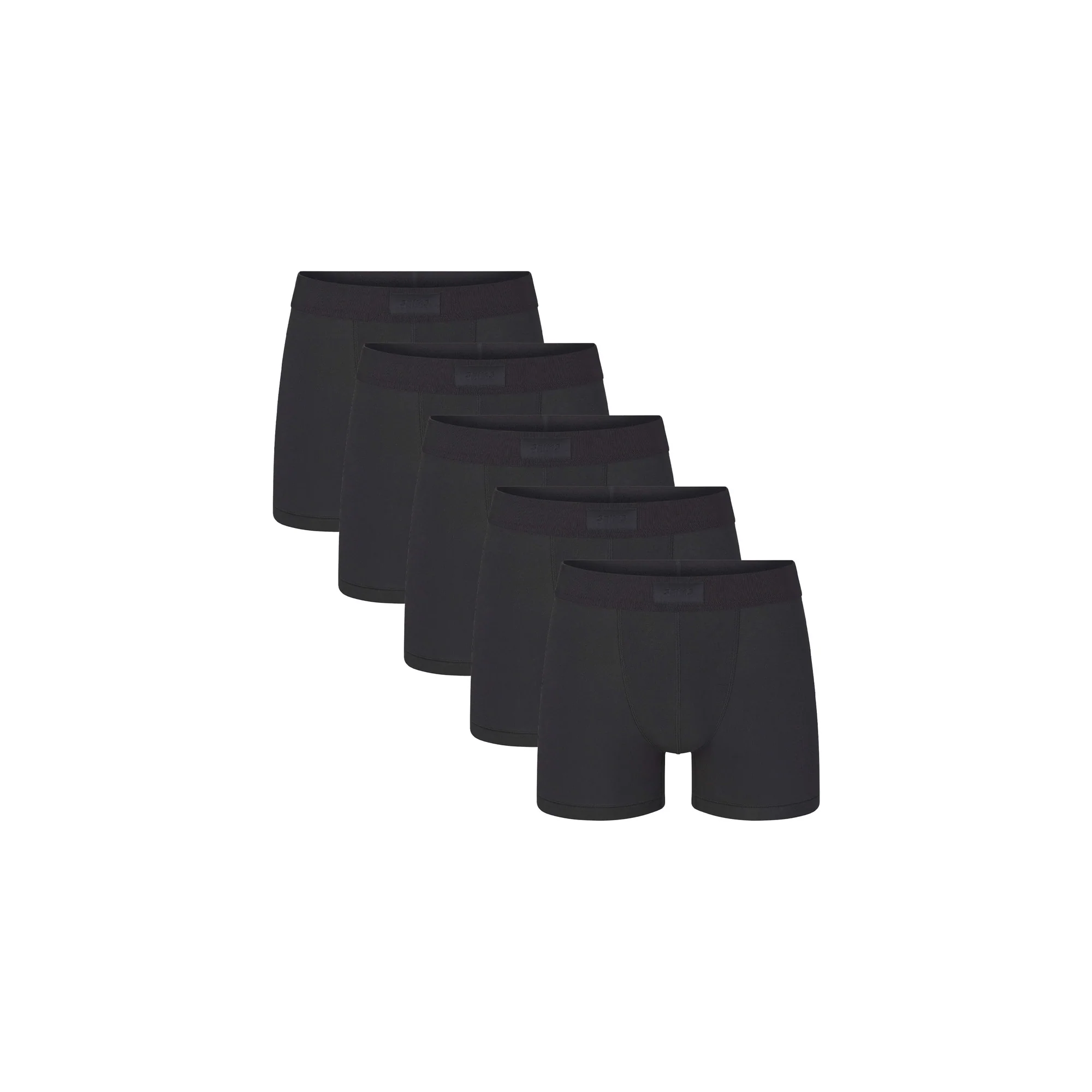 SKIMS COTTON MENS 3" BOXER BRIEF 5-PACK | ONYX