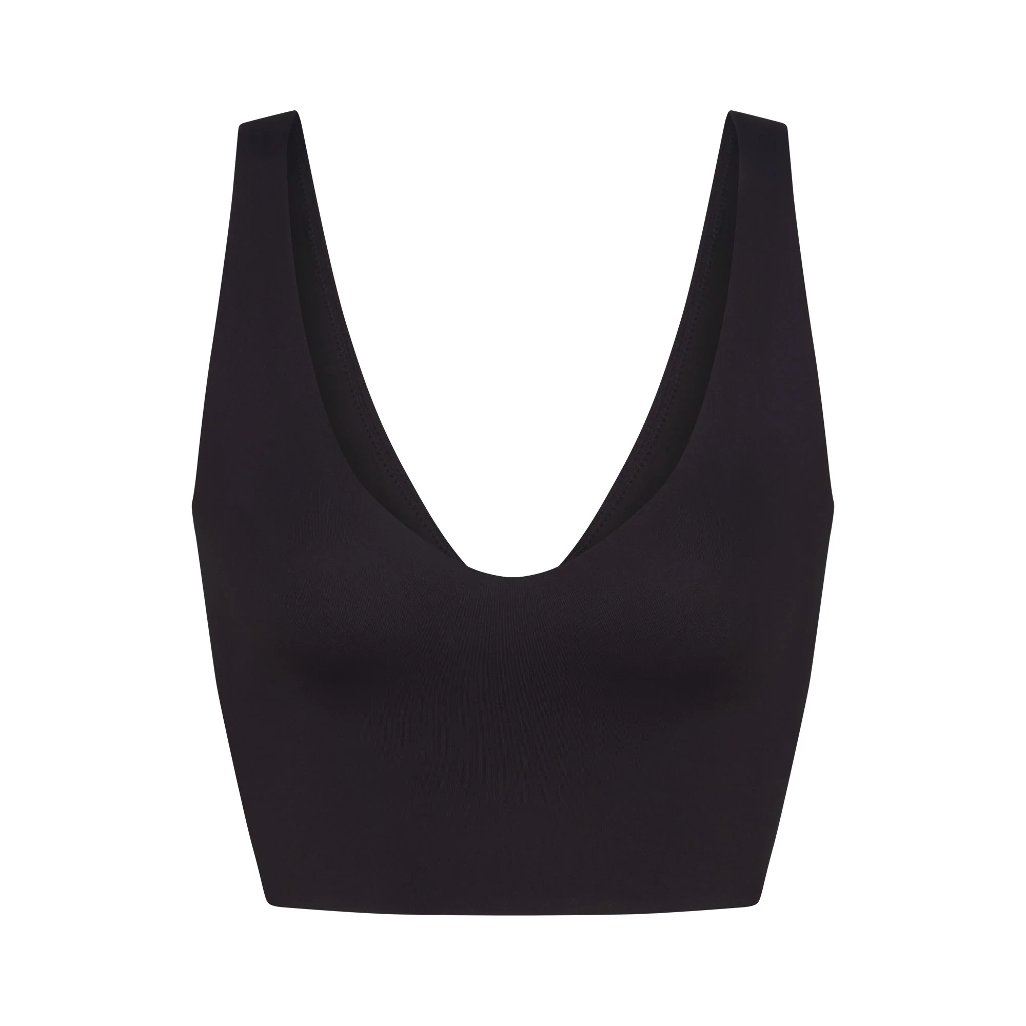 NikeSKIMS MATTE V-NECK BRA TOP | OBSIDIAN