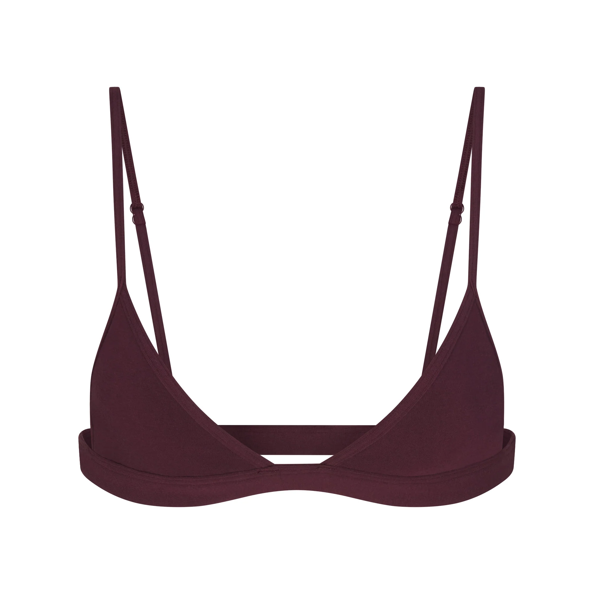 EVERYDAY COTTON TRIANGLE BRALETTE | CURRANT