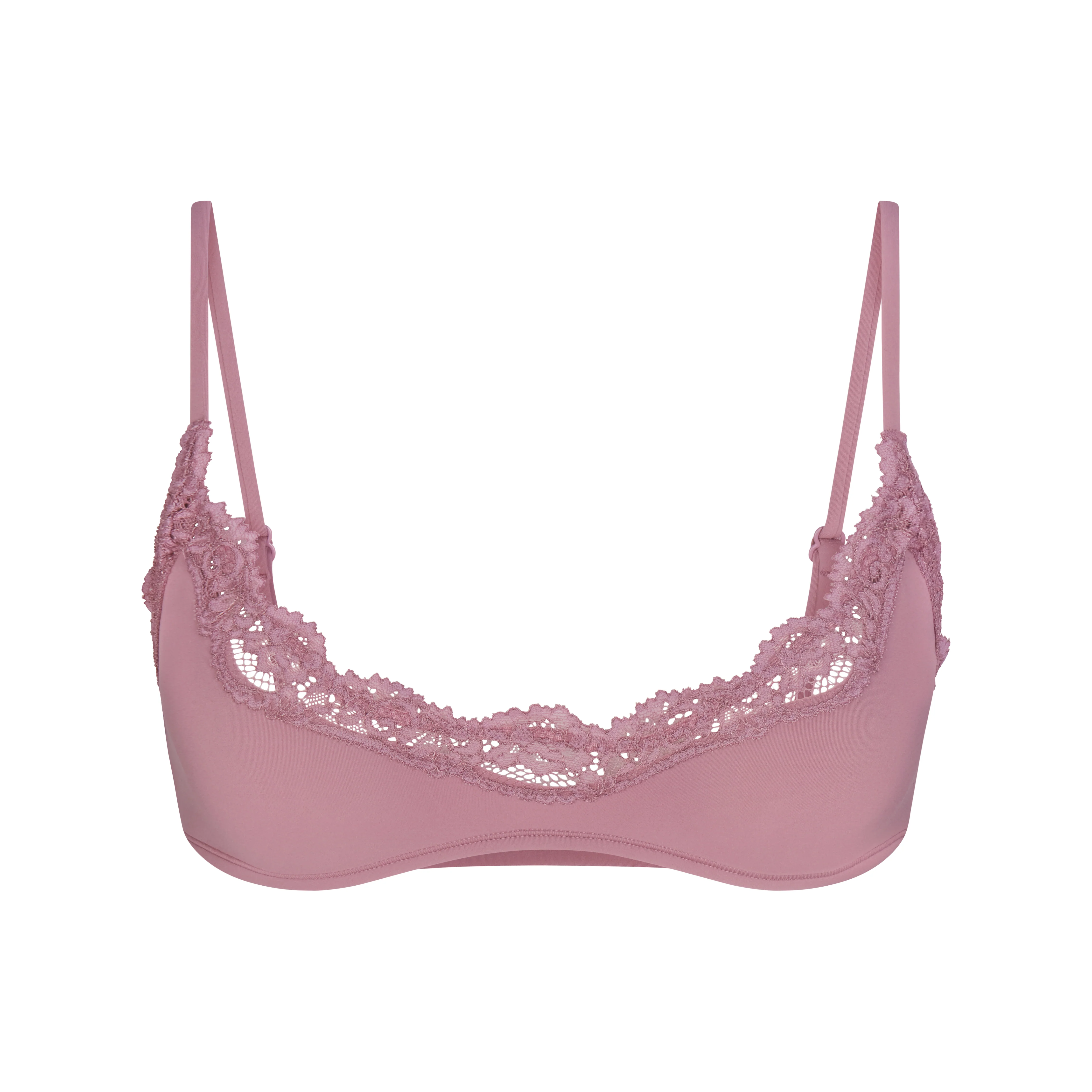 FITS EVERYBODY LACE SCOOP BRALETTE | MUTED MAUVE