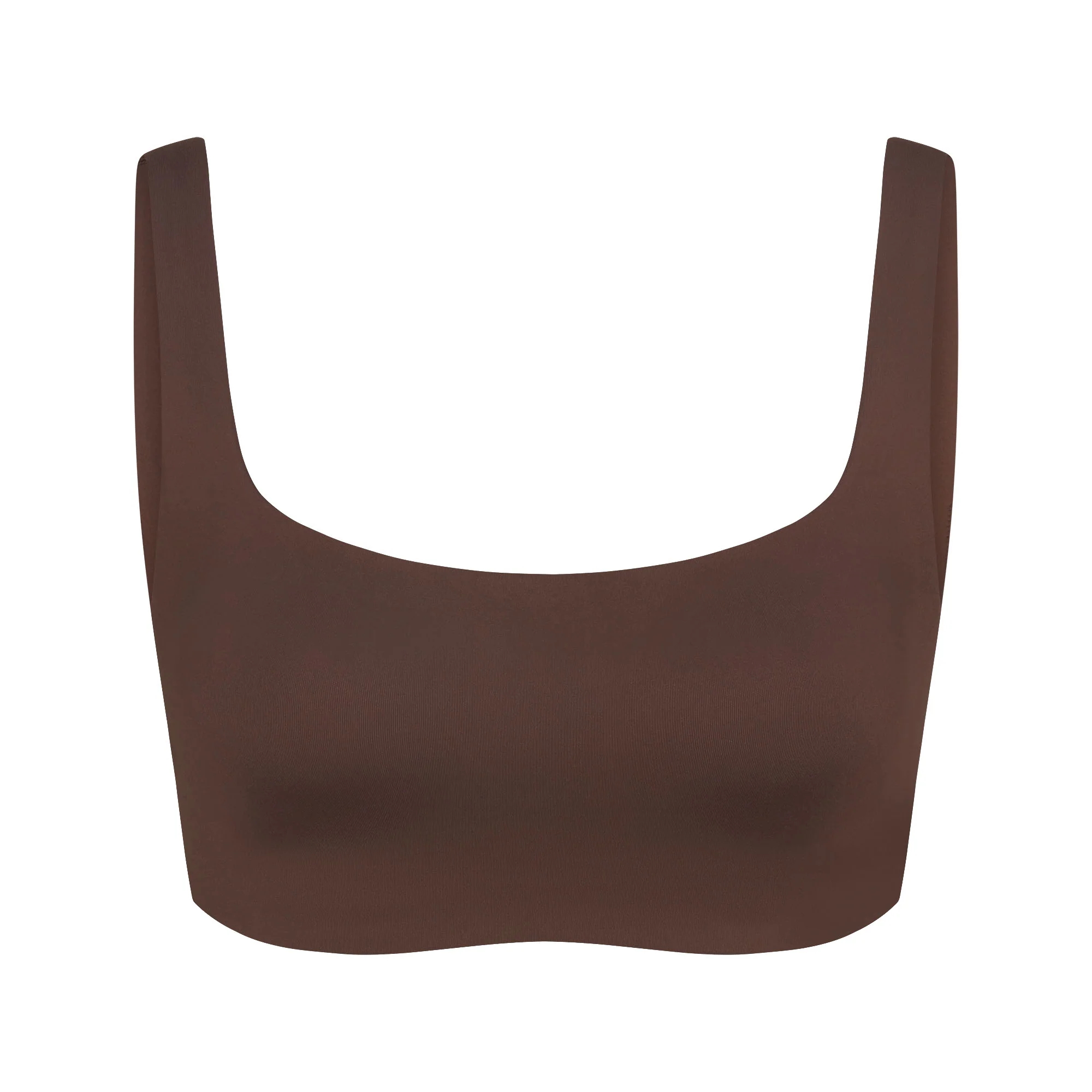 NikeSKIMS MATTE SCOOP NECK BRA | DARK SEPIA