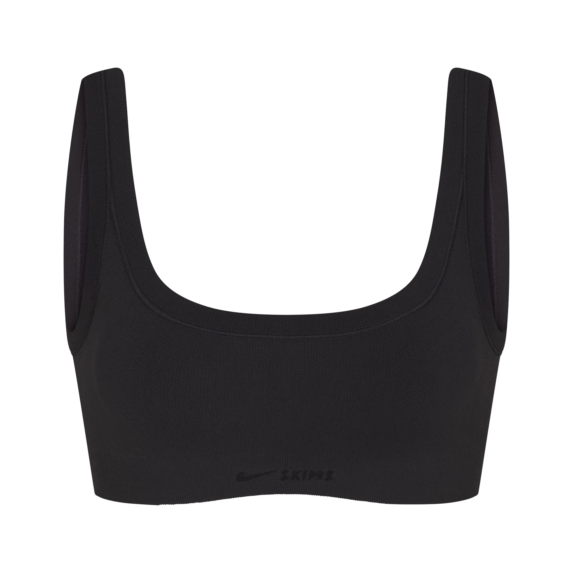 NikeSKIMS VINTAGE SEAMLESS SCOOP NECK BRA | OBSIDIAN