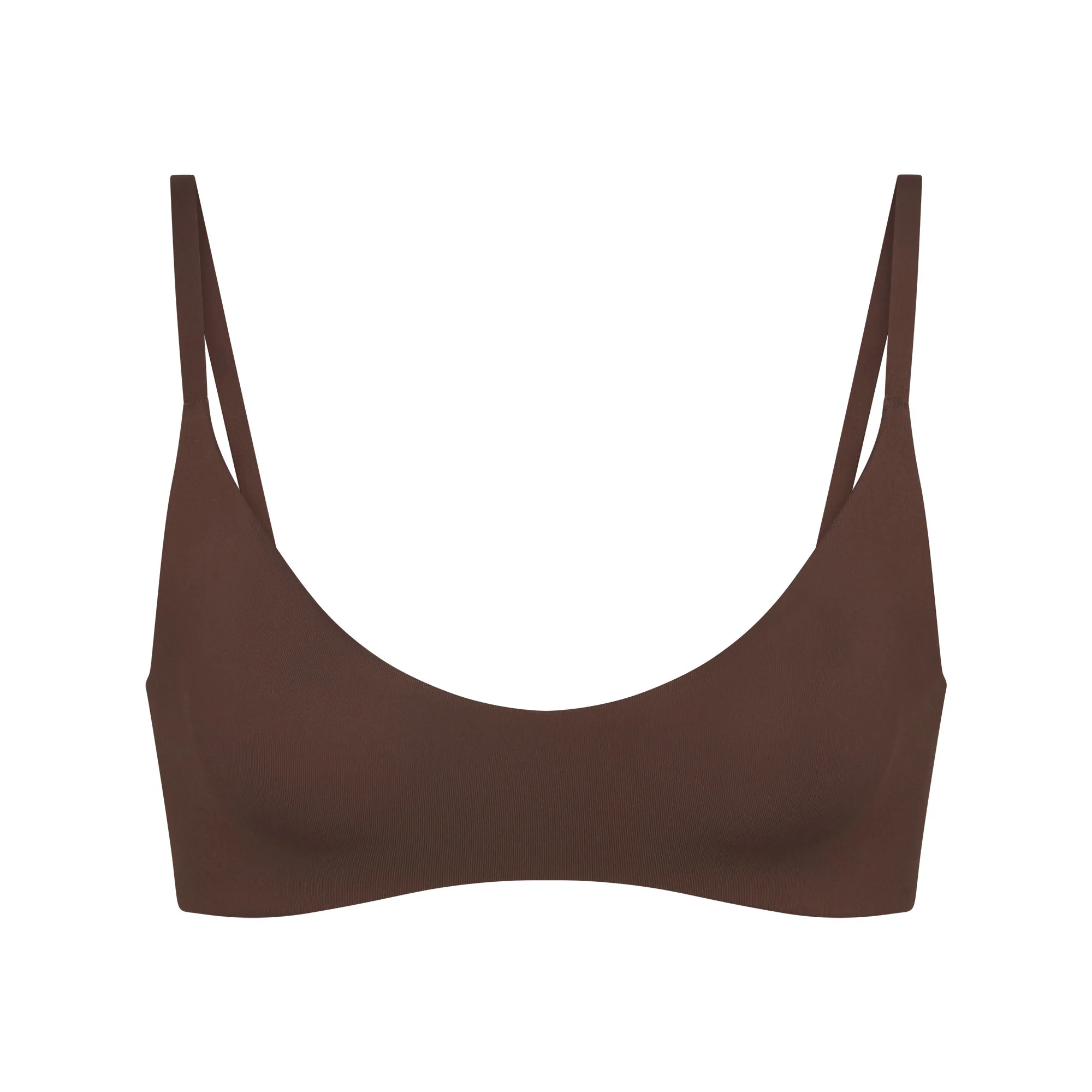 NikeSKIMS MATTE MICRO SCOOP BRA | DARK SEPIA