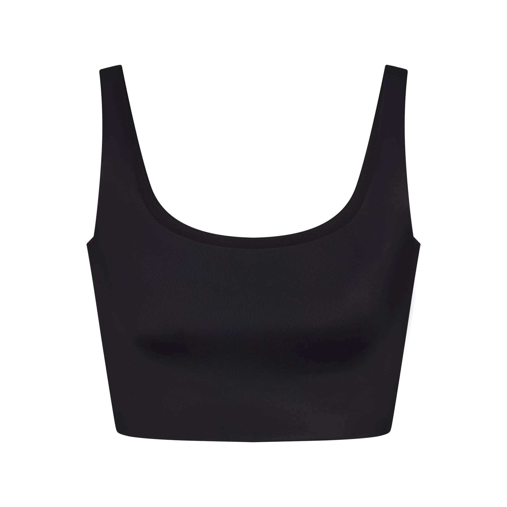NikeSKIMS SHINE SCOOP NECK BRA TOP | OBSIDIAN