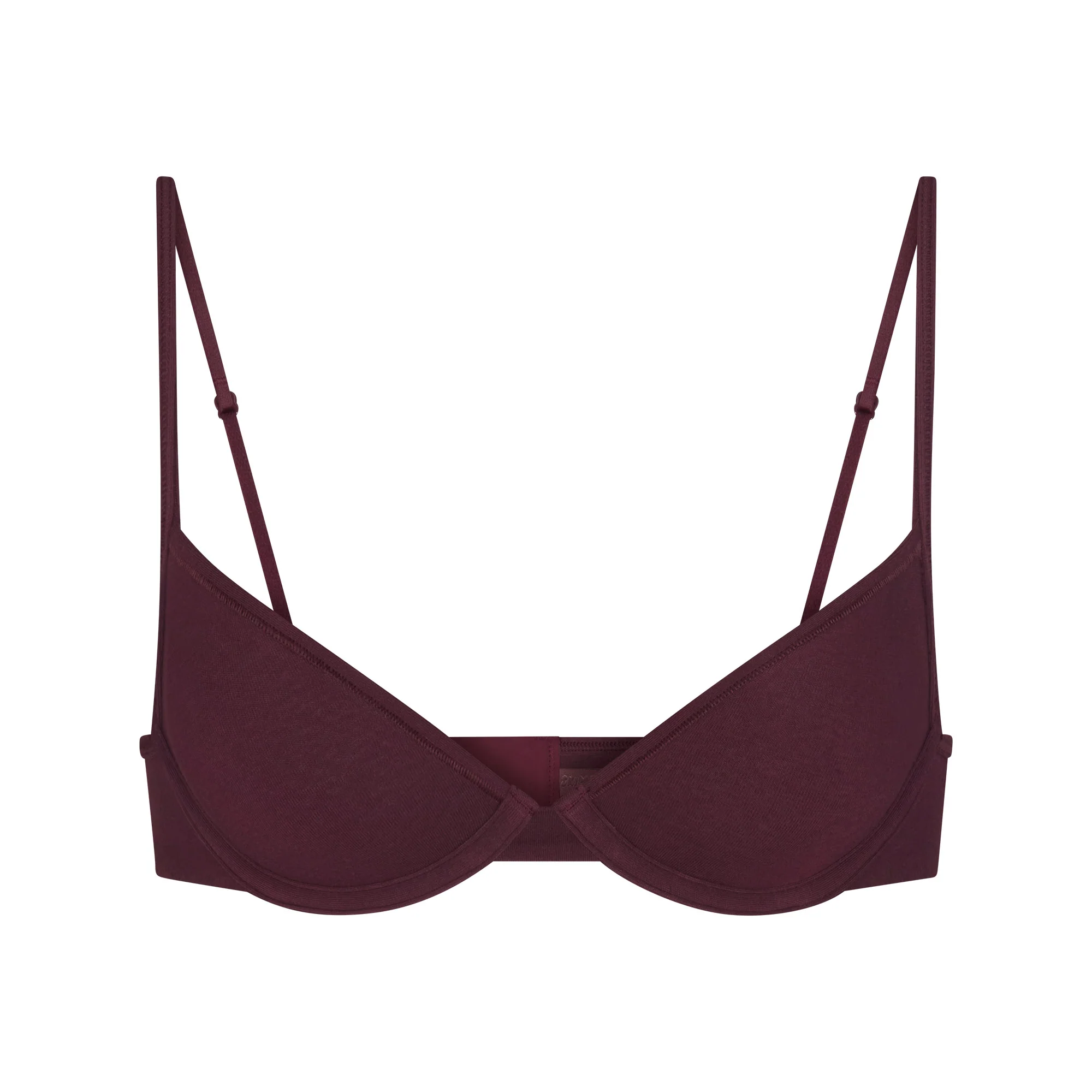 EVERYDAY COTTON UNLINED DEMI BRA | CURRANT