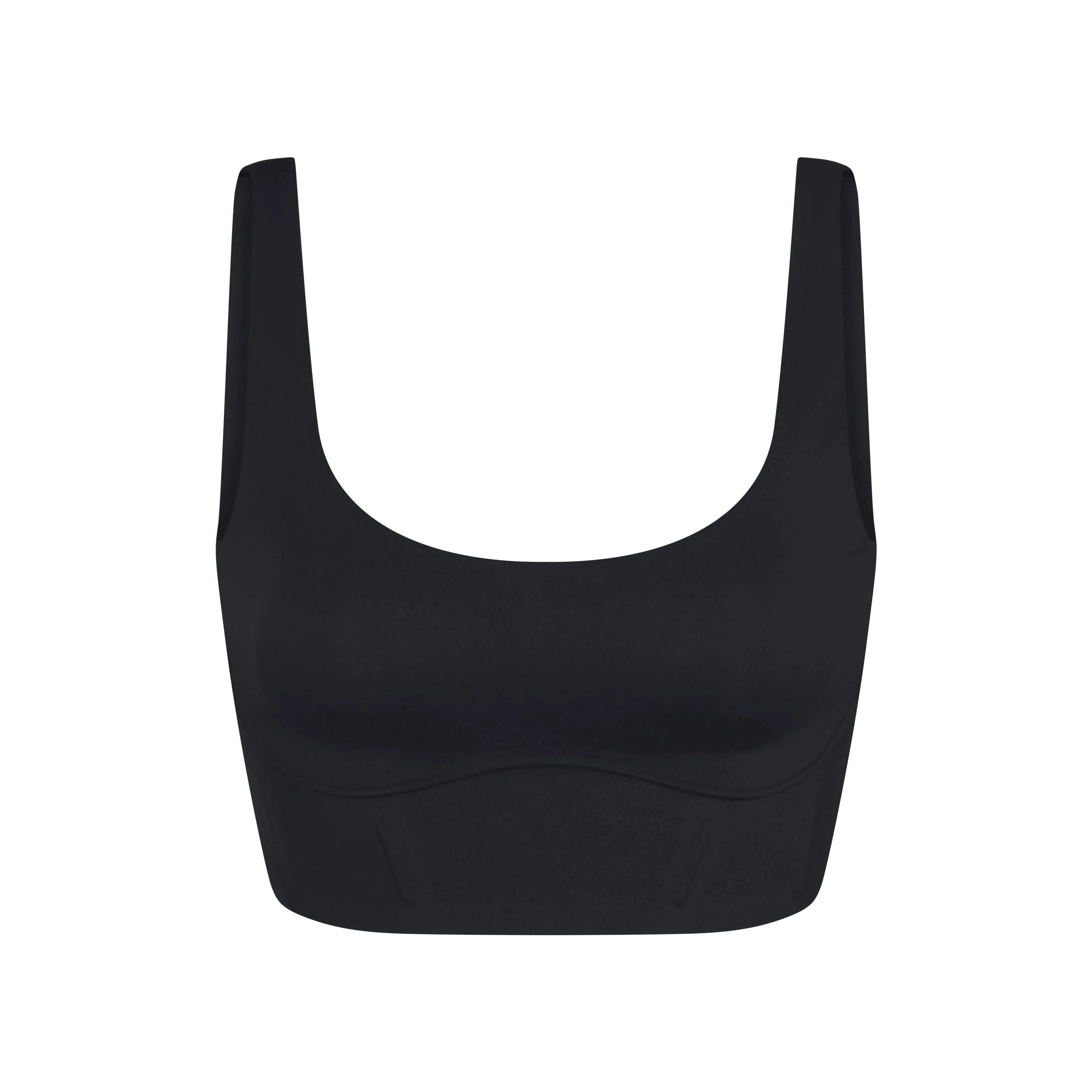 NikeSKIMS MATTE LONGLINE CORSET BRA | OBSIDIAN