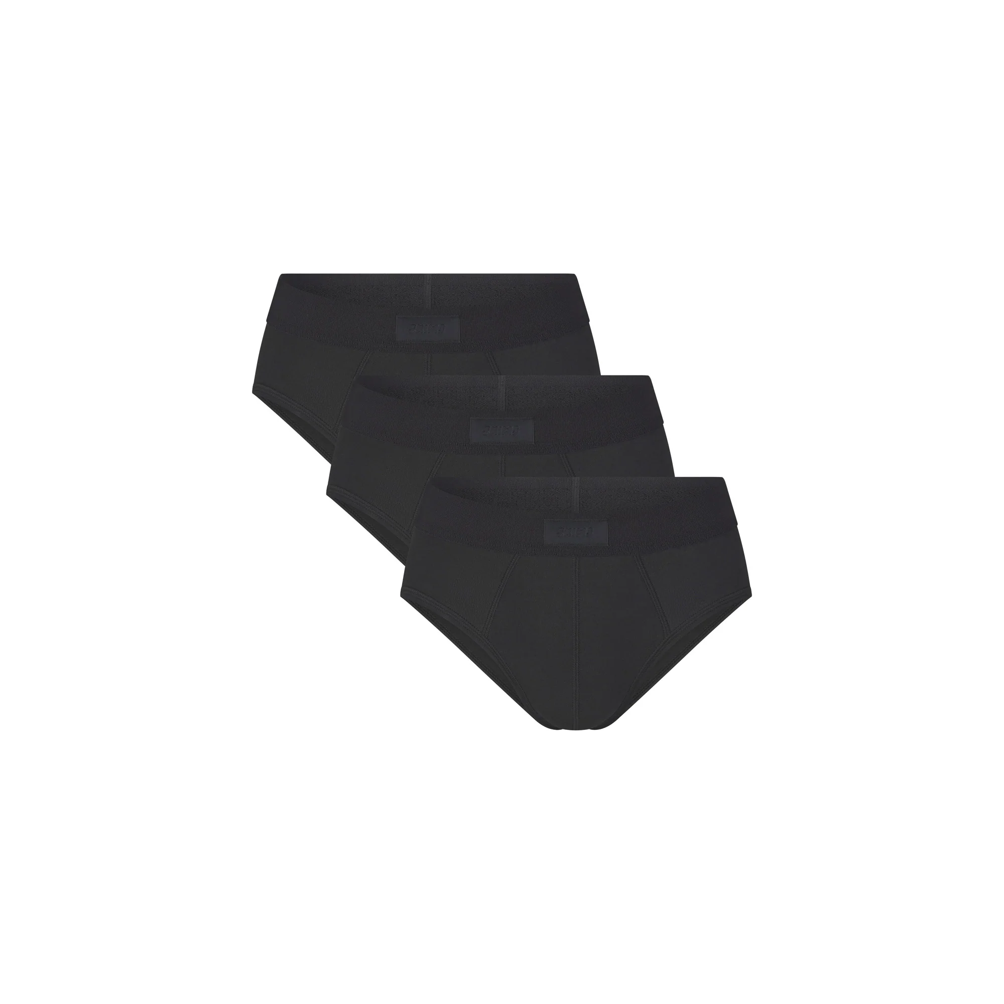 SKIMS COTTON MENS BRIEF 3-PACK | ONYX