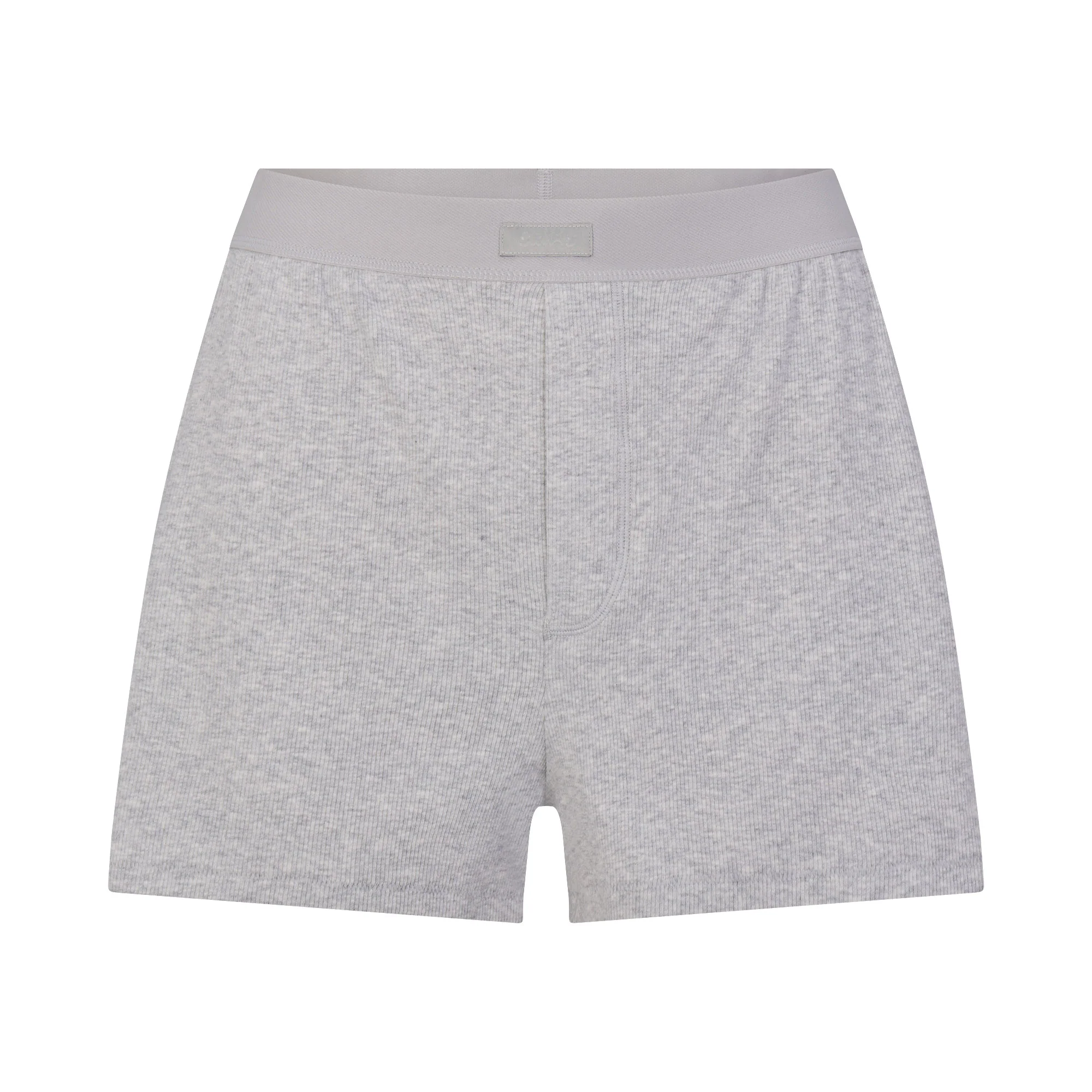 COTTON RIB LOOSE BOXER | LIGHT HEATHER GREY