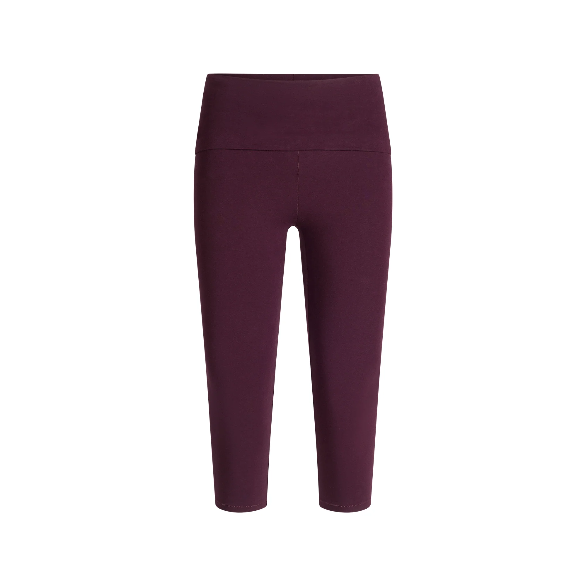 COTTON JERSEY FOLDOVER CAPRI | CURRANT