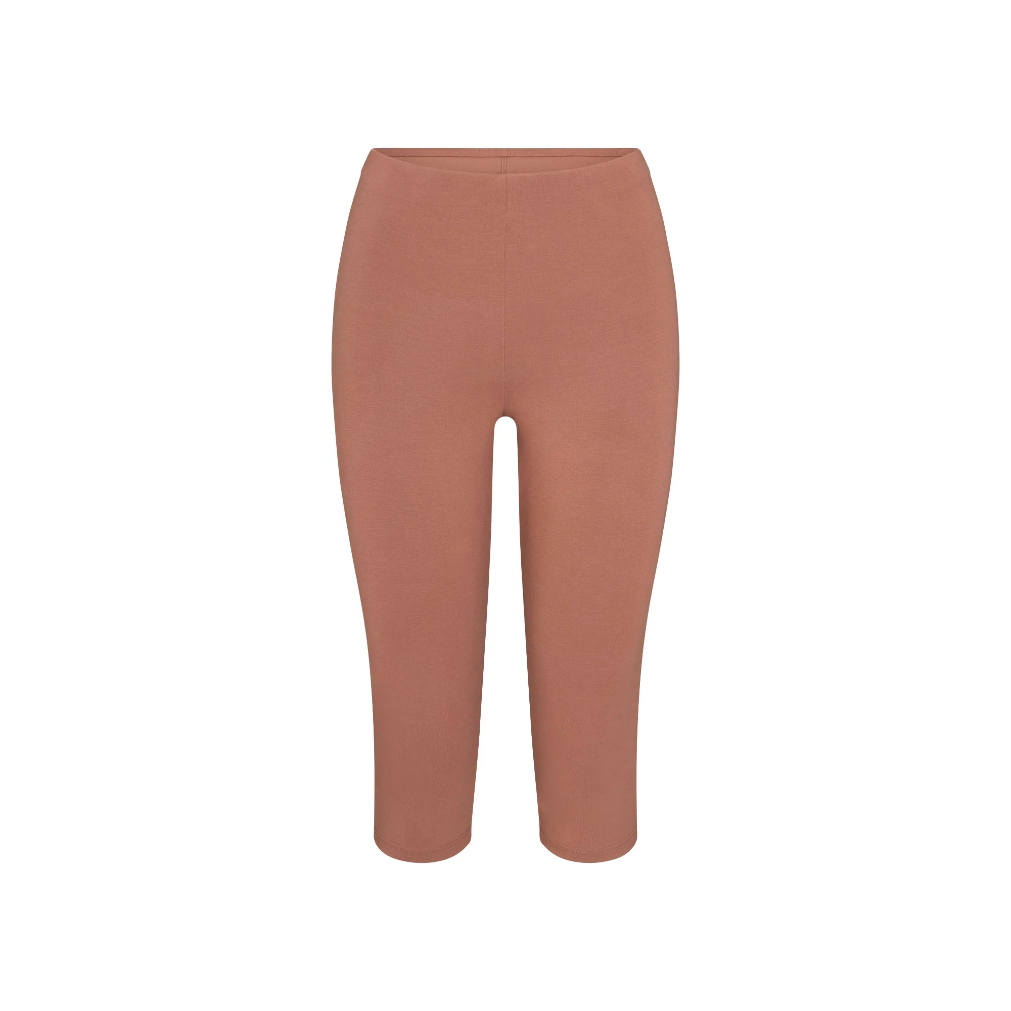 SMOOTH LAYERS HIGH-WAISTED CAPRI | NUTMEG