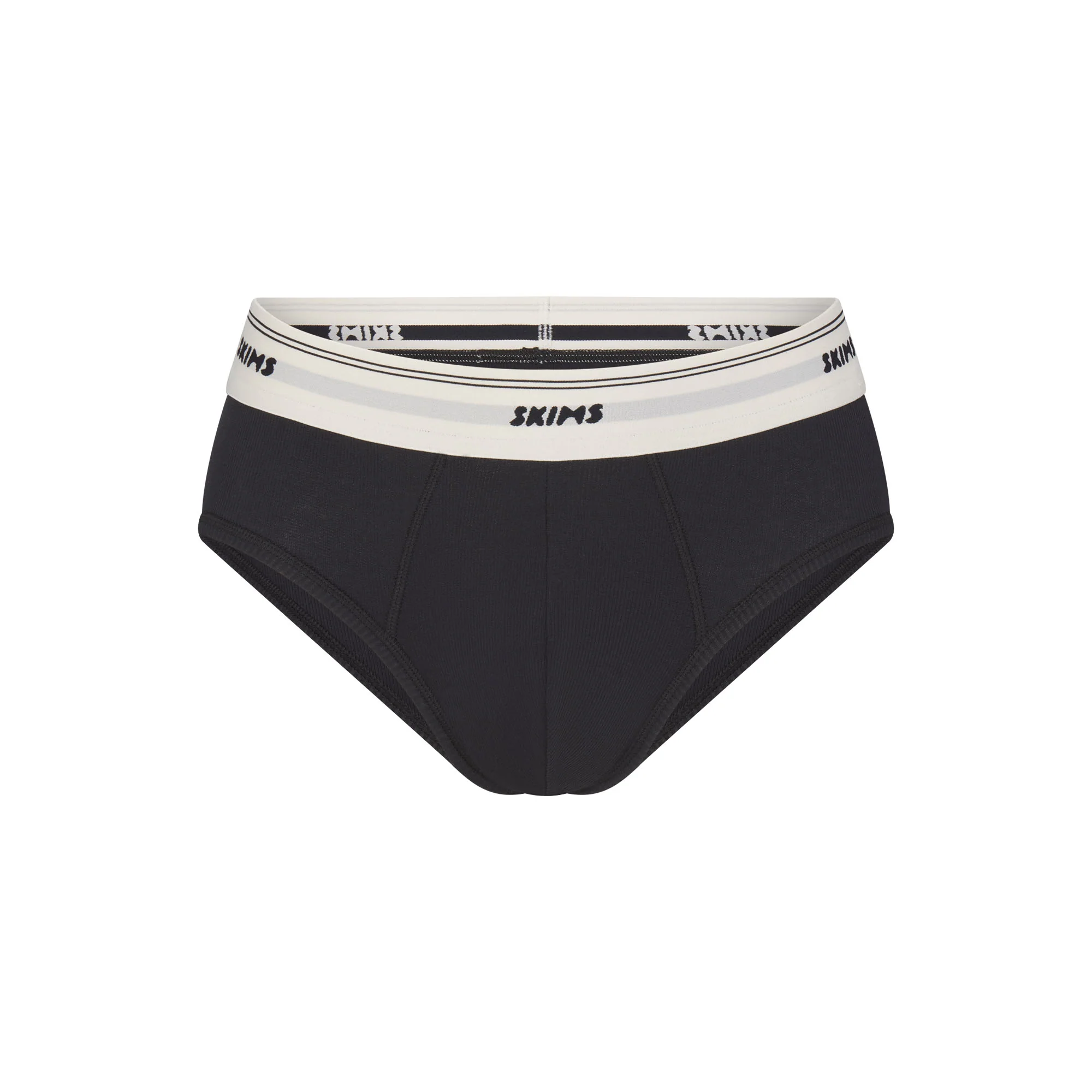 SKIMS COTTON RIB MENS BRIEF | ONYX