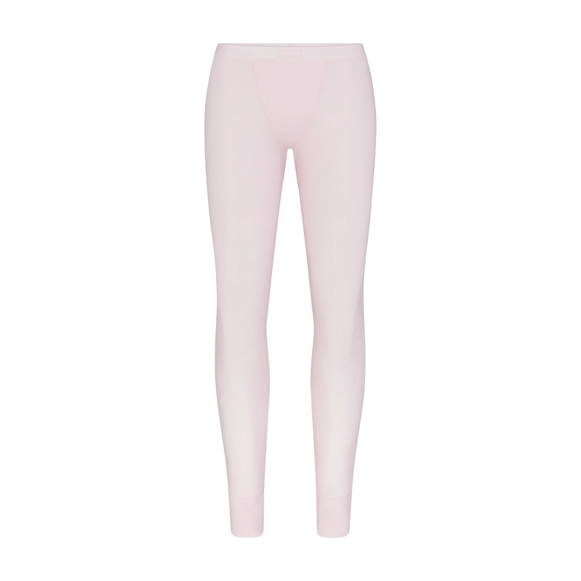 COTTON RIB MID RISE LEGGING | CHERRY BLOSSOM