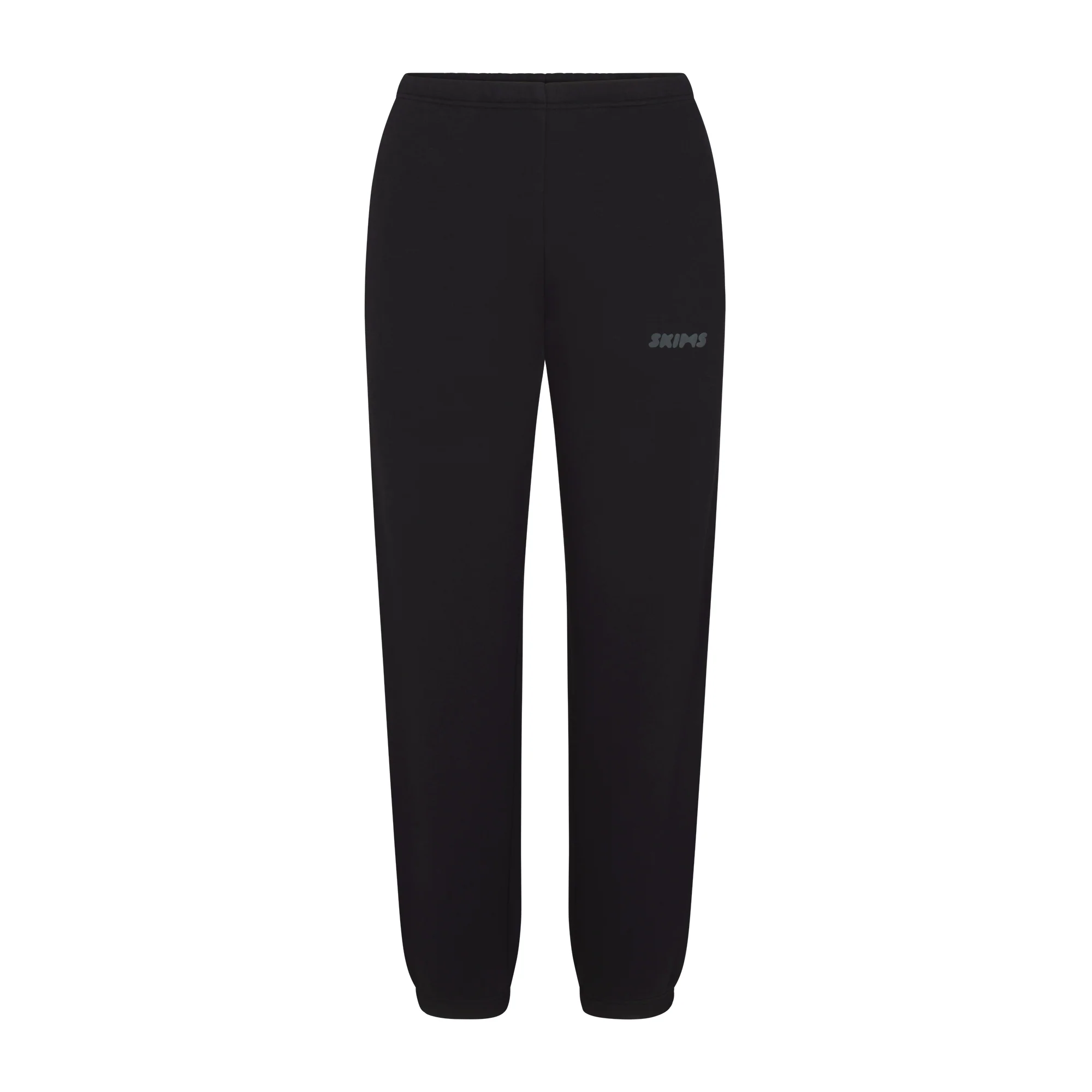 COTTON FLEECE JOGGER WITH EMBOSSED LOGO | ONYX
