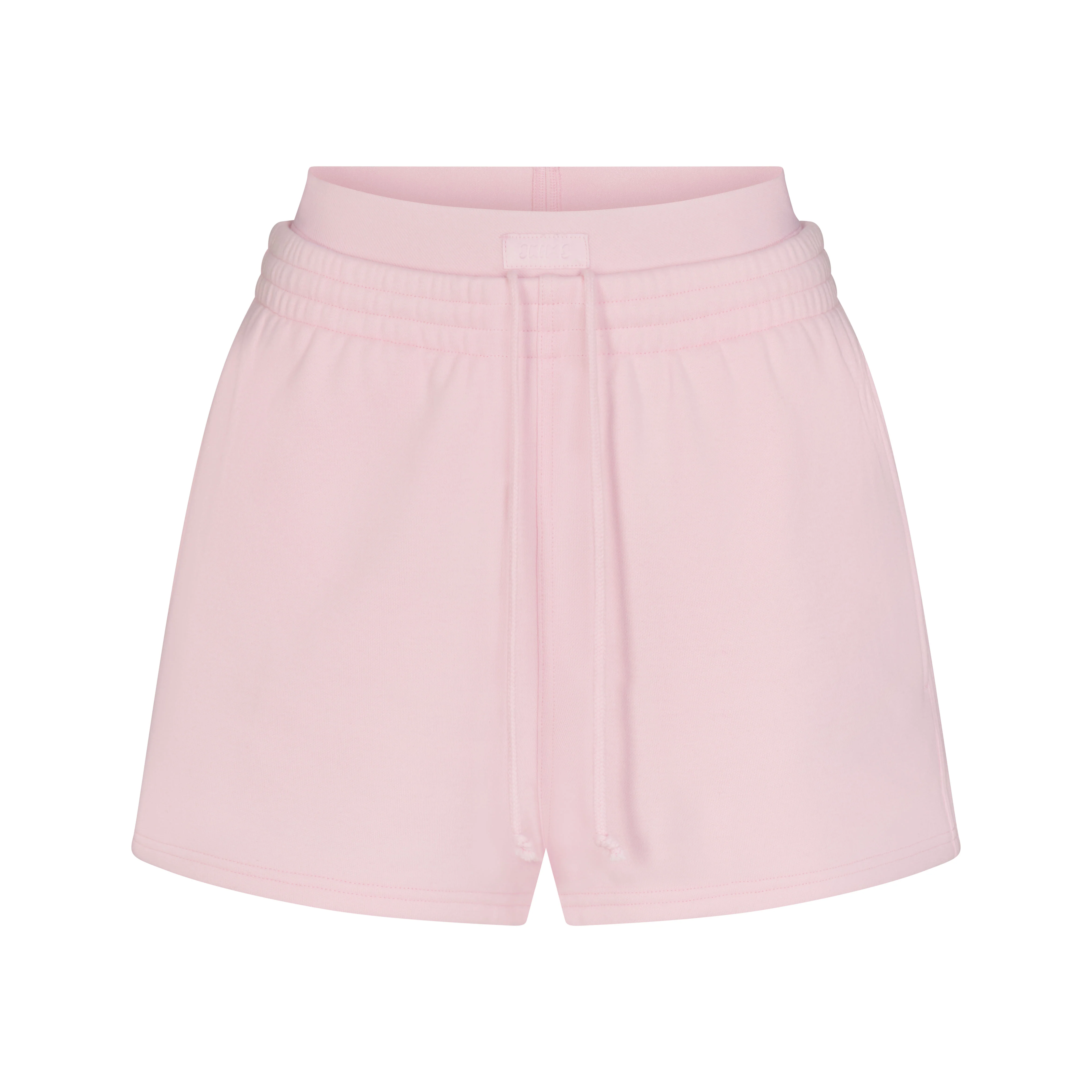 COTTON FLEECE DOUBLE WAISTBAND SHORT | CHERRY BLOSSOM