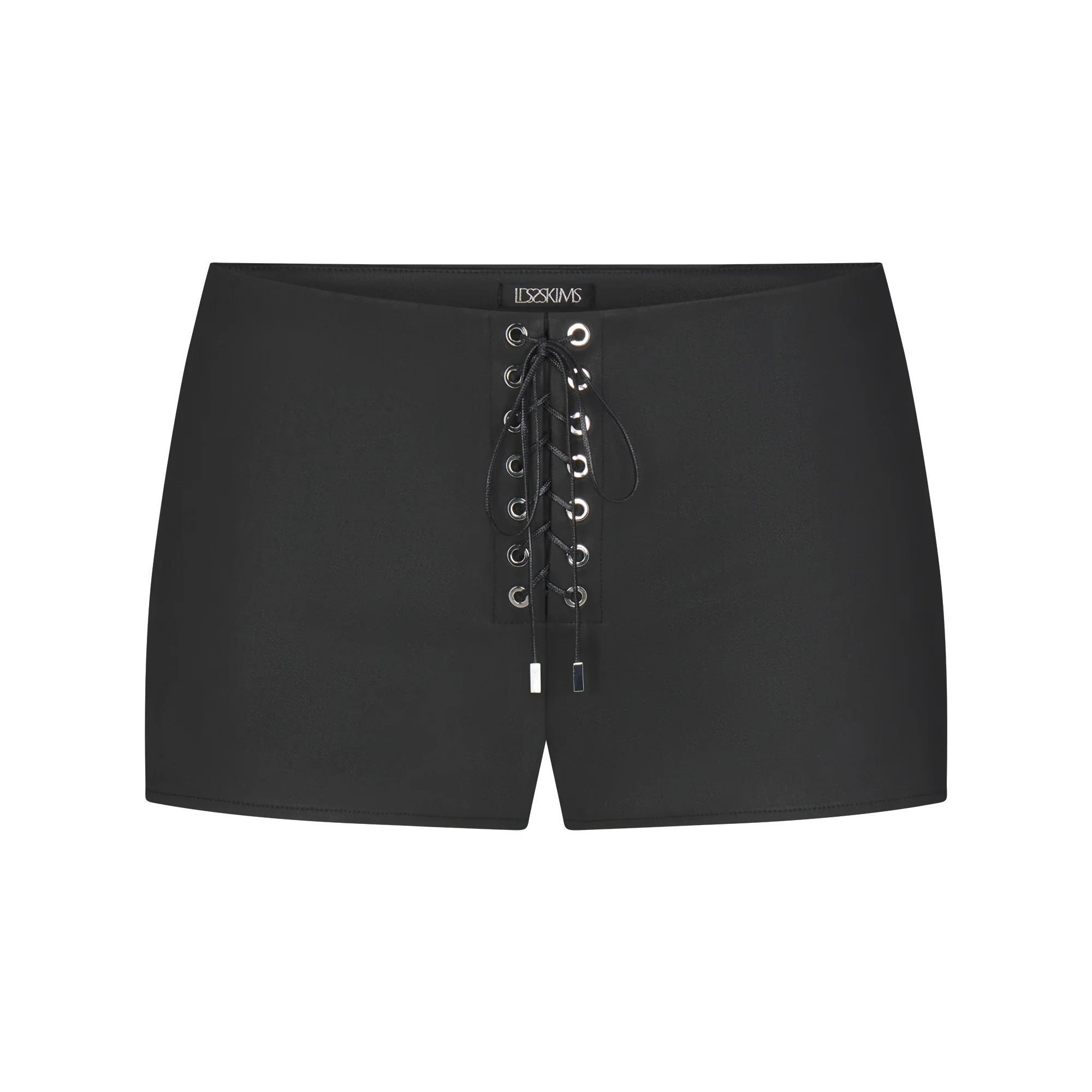 LUDOVIC DE SAINT SERNIN X SKIMS WAXED COTTON MICRO SHORT | ONYX