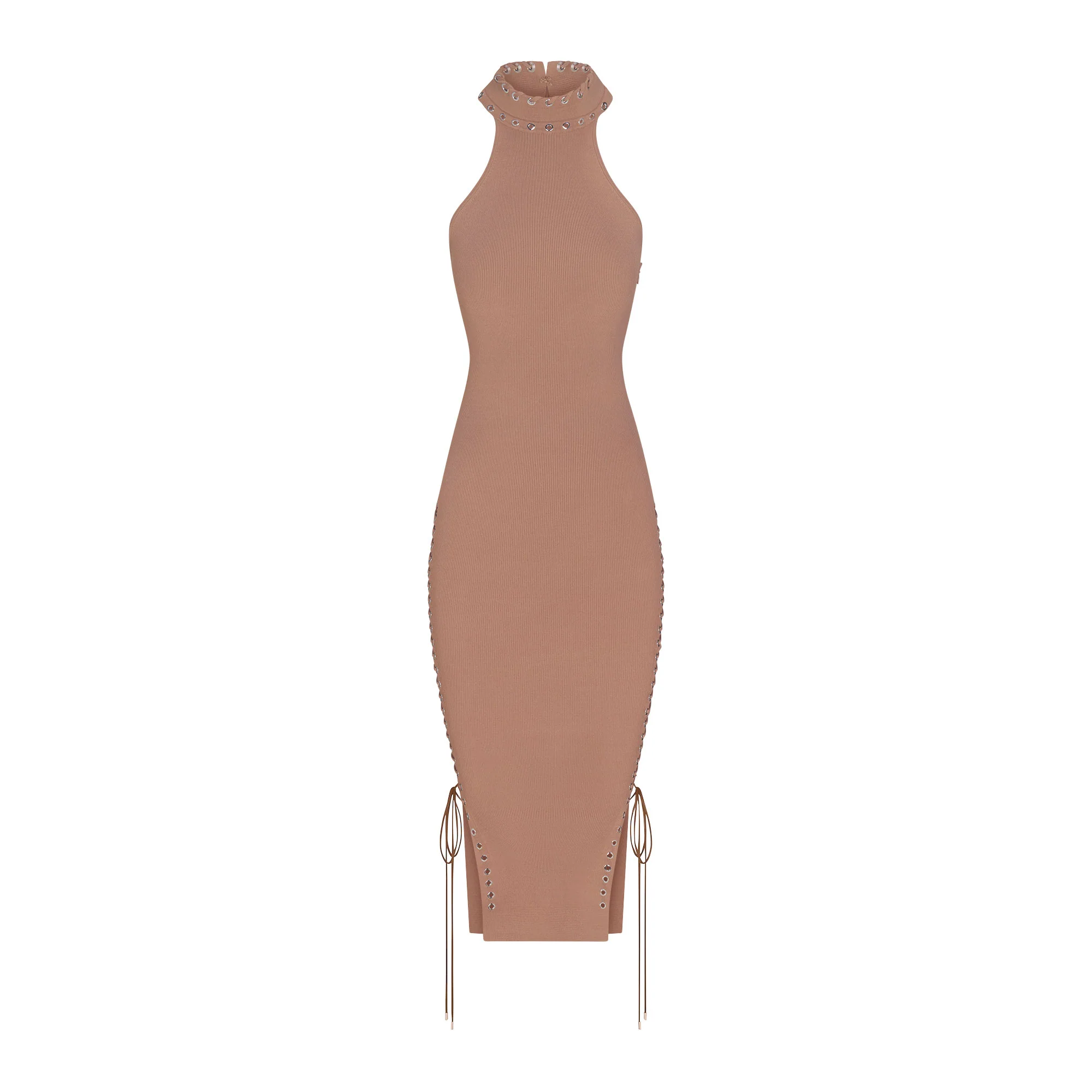 LUDOVIC DE SAINT SERNIN X SKIMS REFINED KNIT HALTER DRESS | SIENNA