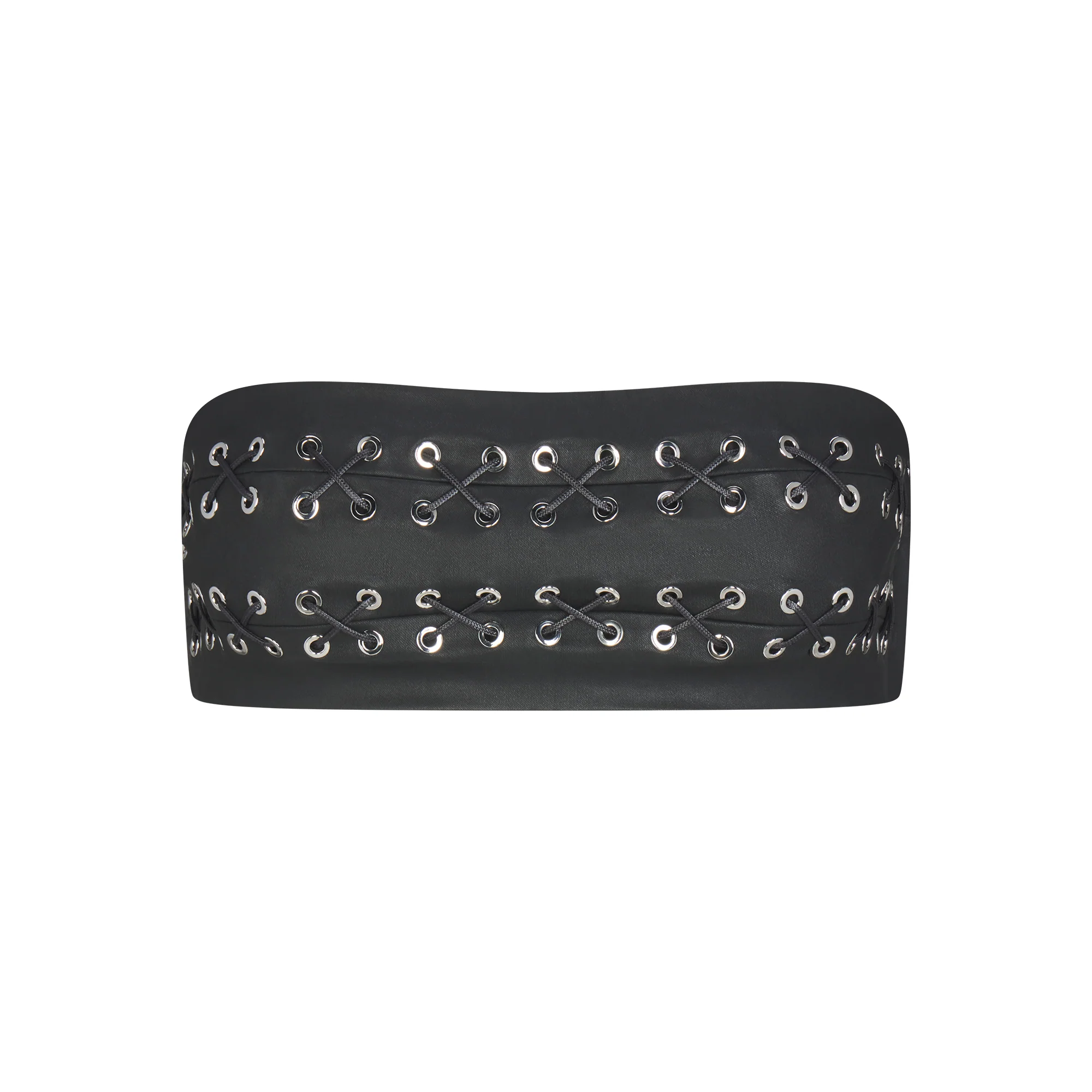 LUDOVIC DE SAINT SERNIN X SKIMS WAXED COTTON BANDEAU | ONYX