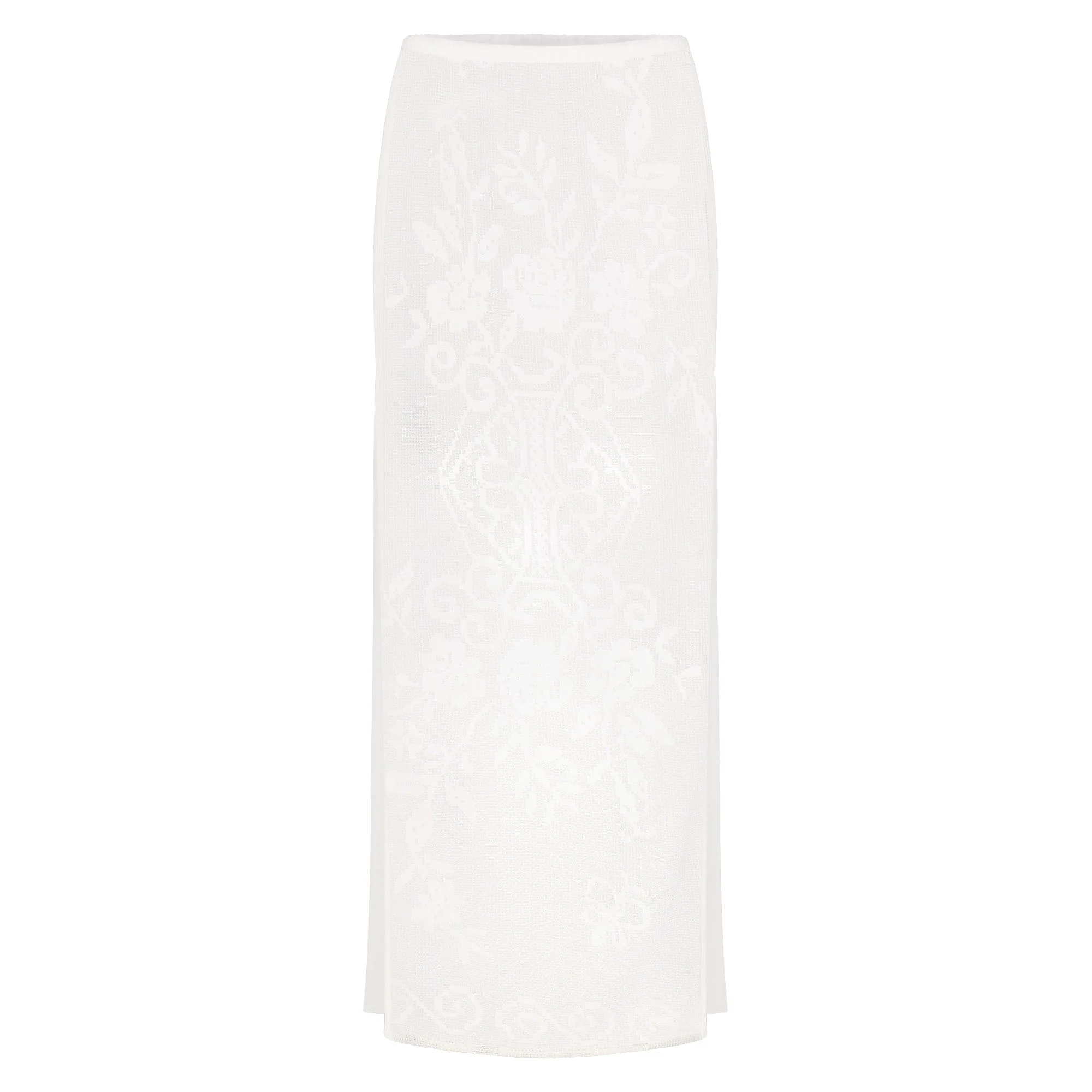 LACE COVER-UPS LONG SKIRT | SNOW