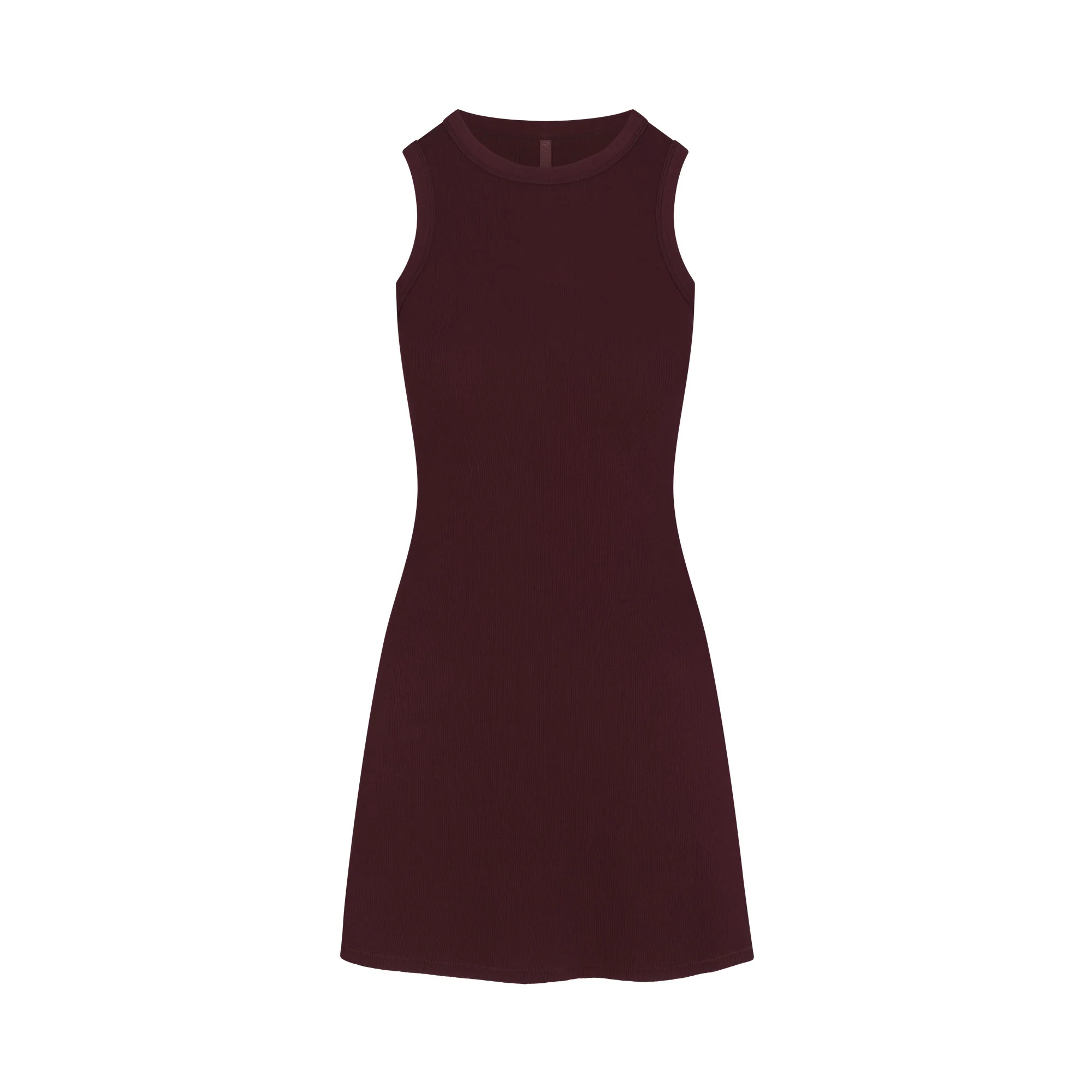 COTTON RIB TANK DRESS | CURRANT