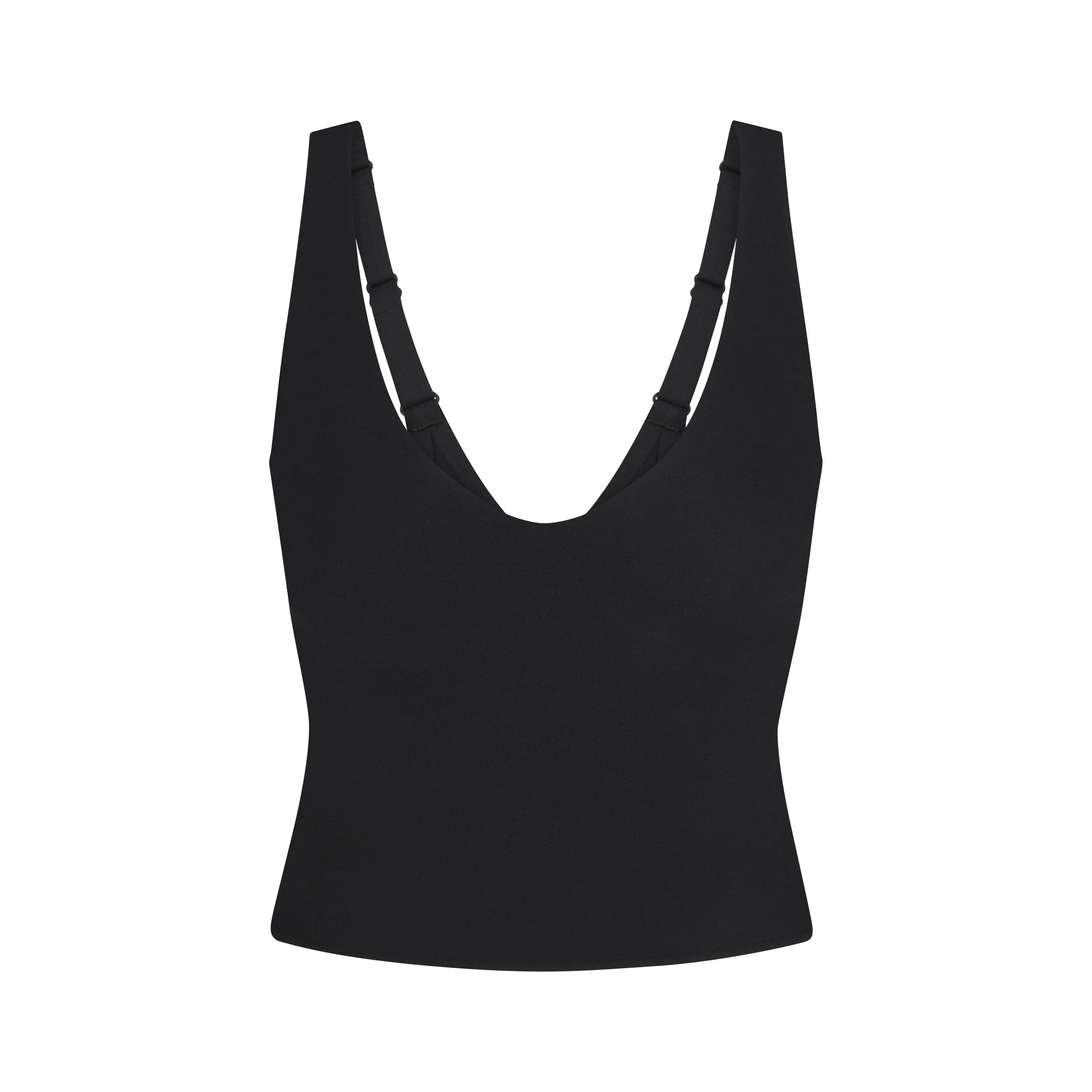 NikeSKIMS STUDIO STRETCH PLUNGE TANK | OBSIDIAN