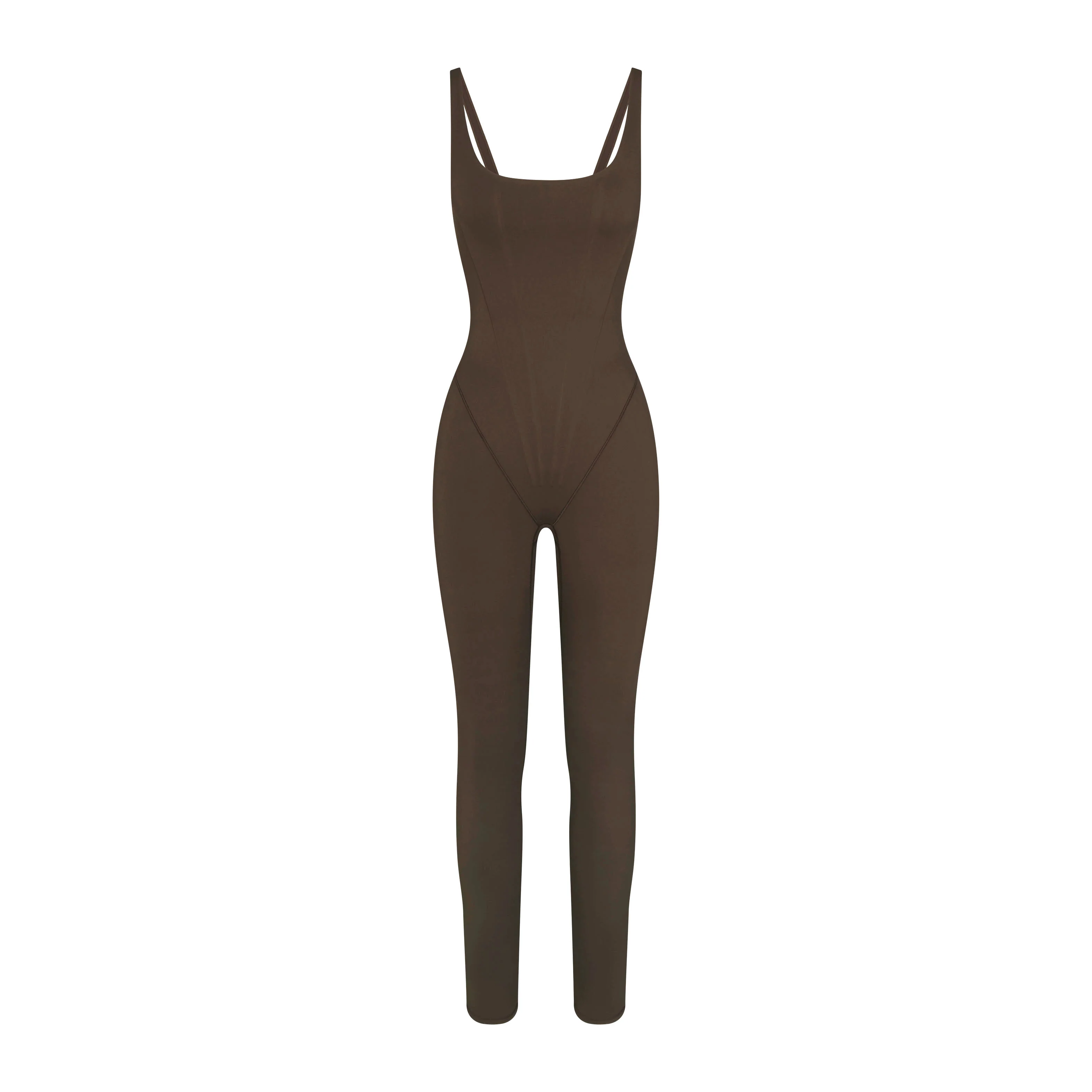 NikeSKIMS MATTE CORSET 29" ONE PIECE | DARK SEPIA