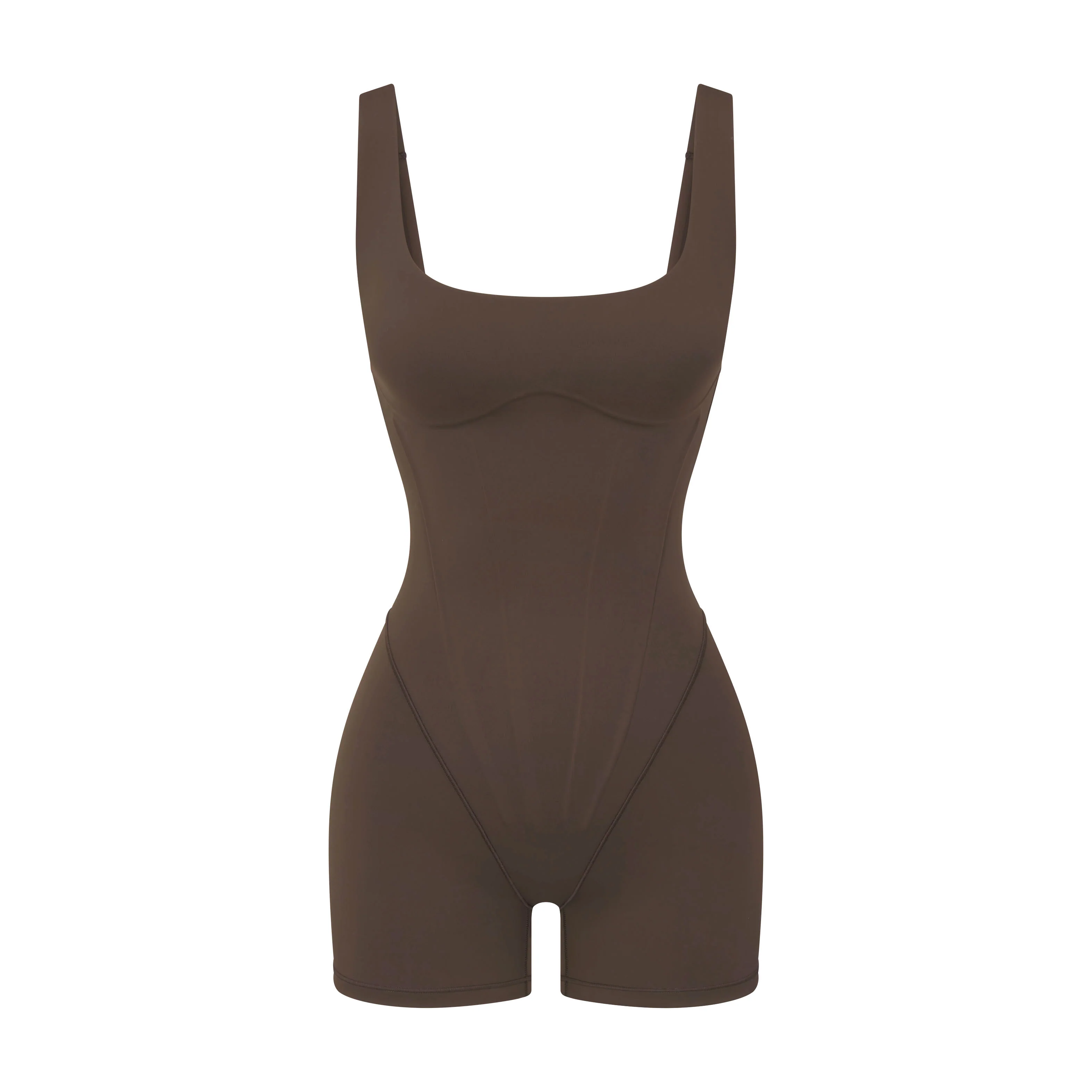 NikeSKIMS MATTE CORSET 2" ONE PIECE | OBSIDIAN
