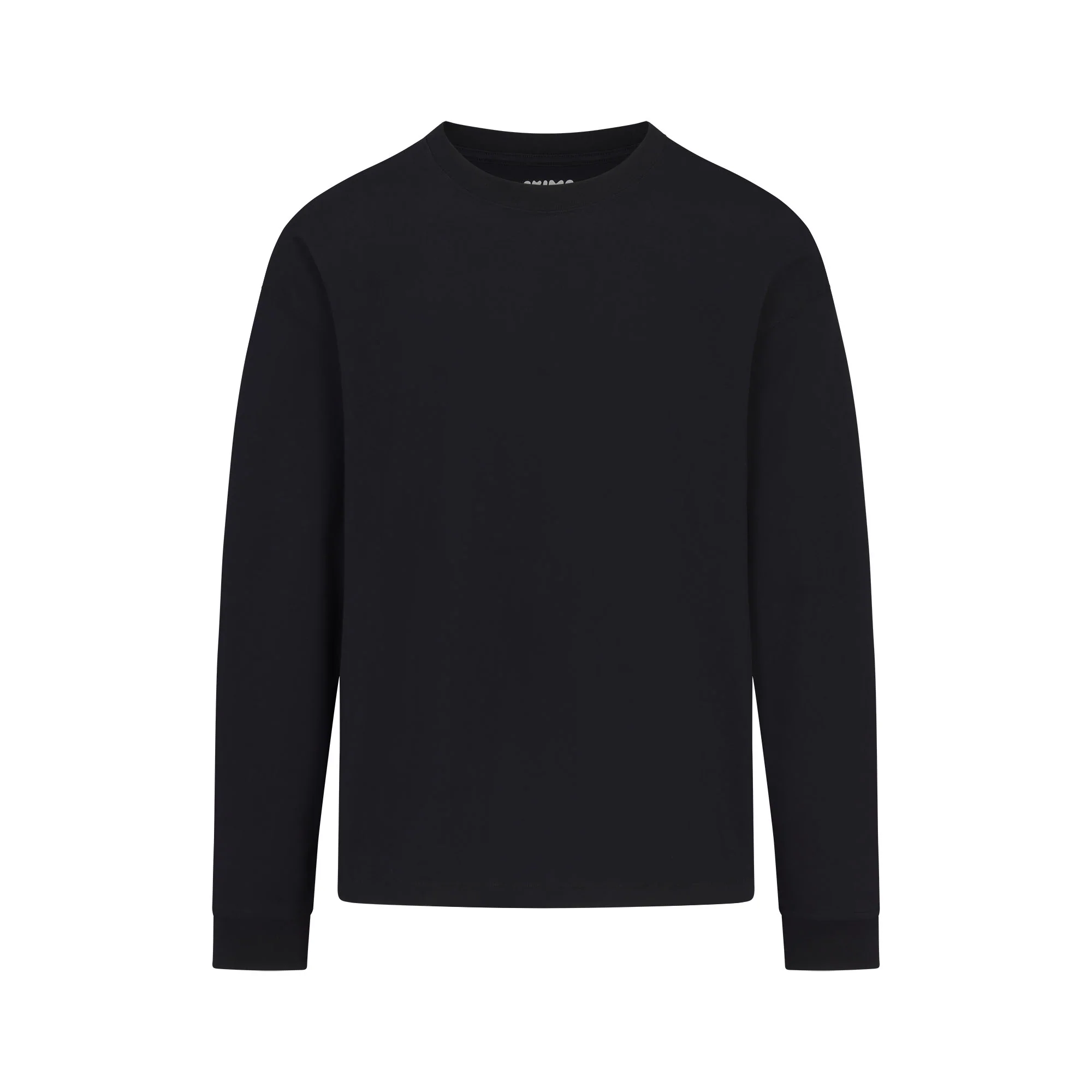 HEAVYWEIGHT COTTON MENS RELAXED LONG SLEEVE T-SHIRT | OBSIDIAN