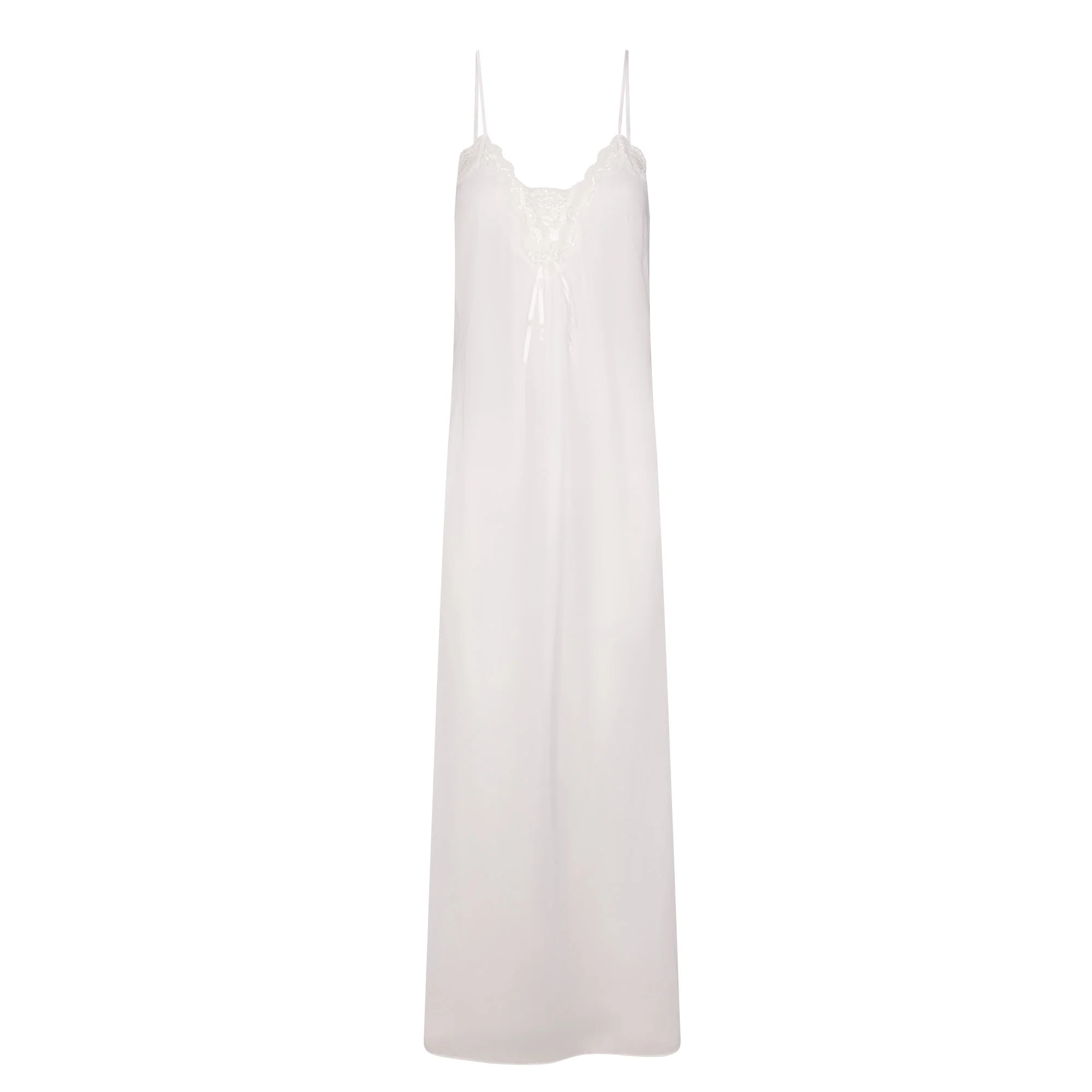 VOILE SLEEP LONG DRESS | SNOW