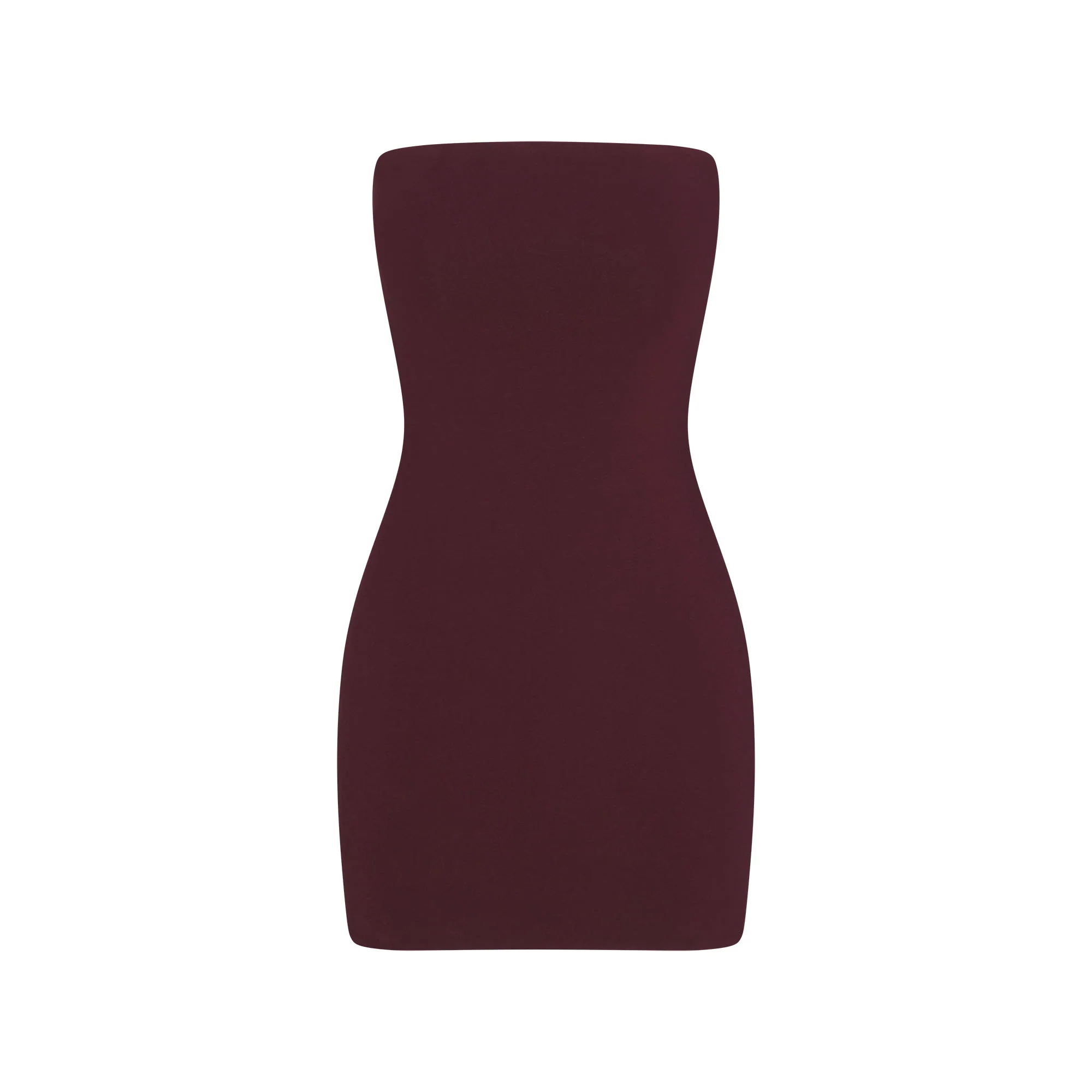 COTTON JERSEY MINI TUBE DRESS | CURRANT
