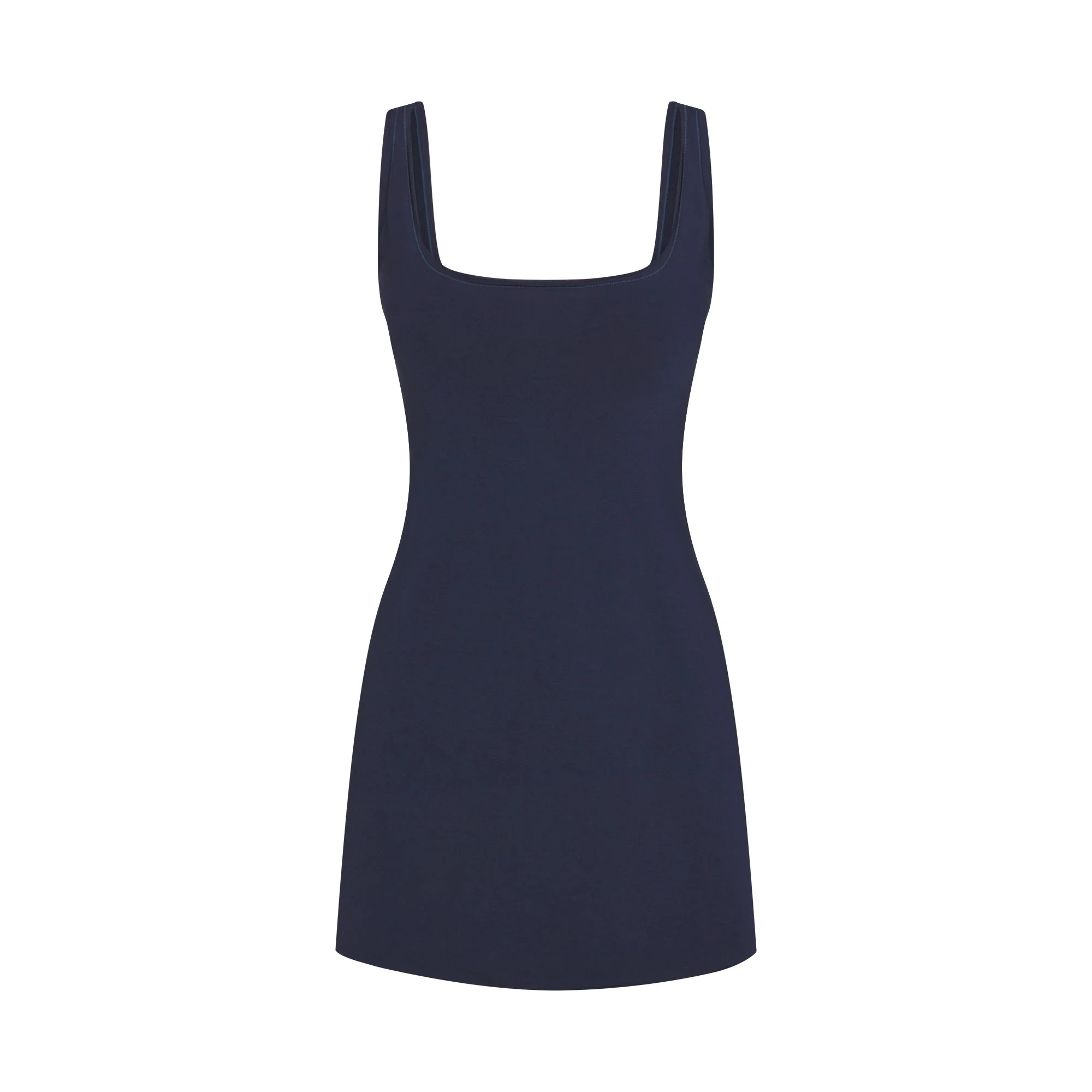 COTTON JERSEY MINI DRESS | NAVY