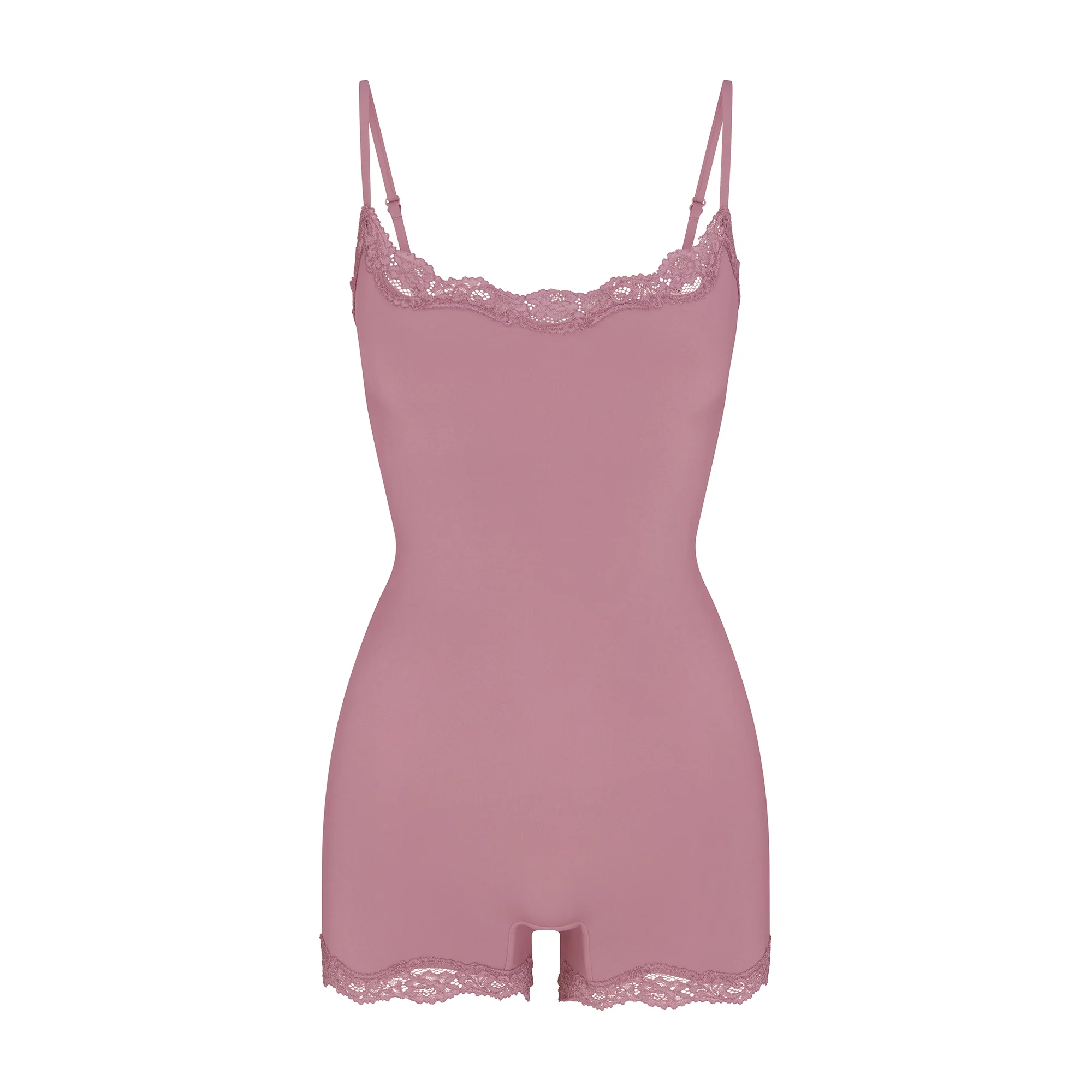 FITS EVERYBODY LACE ONESIE | MUTED MAUVE