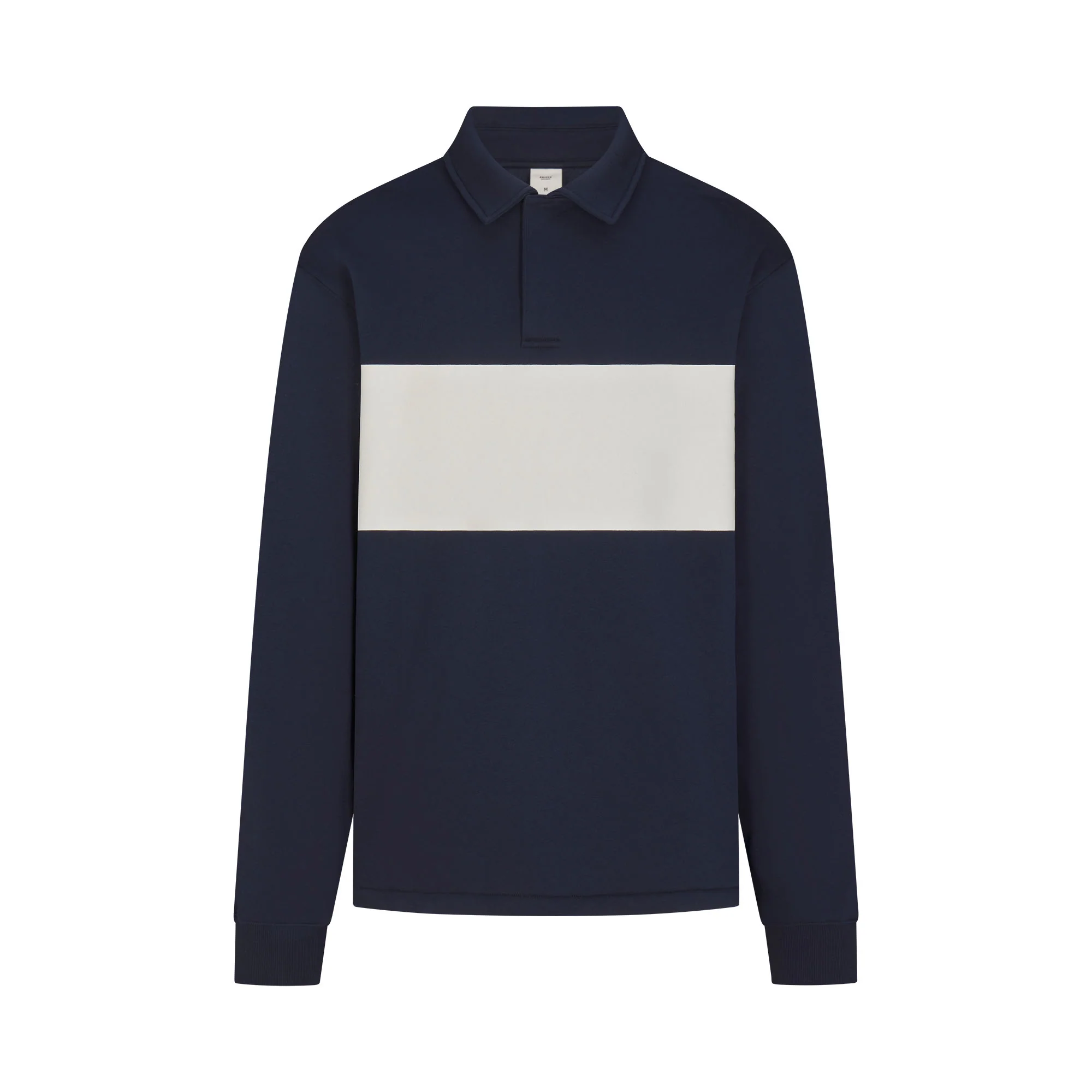 FLEECE LOUNGE MENS RUGBY POLO | NAVY