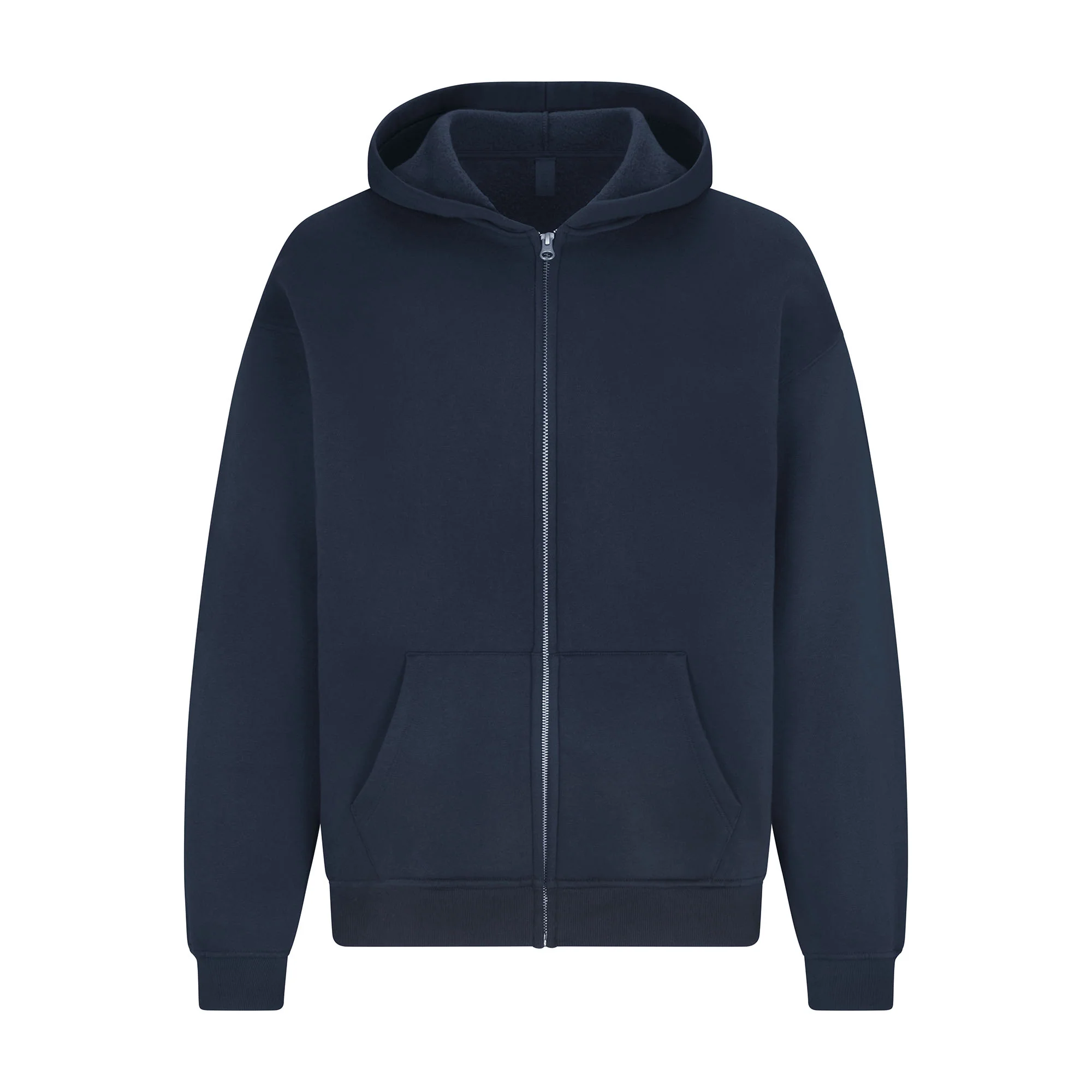 FLEECE LOUNGE MENS RELAXED ZIP UP HOODIE | NAVY