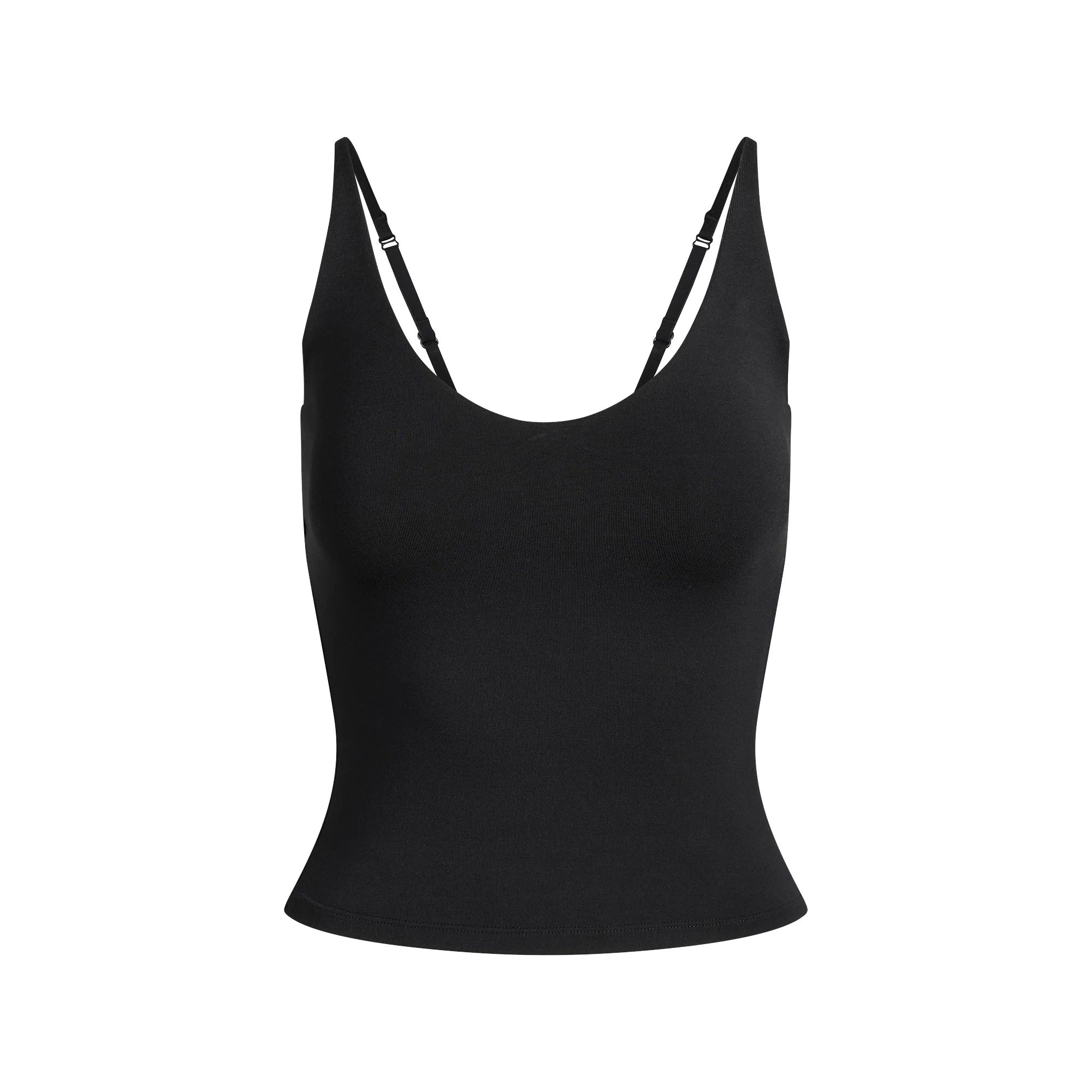 SMOOTH LAYERS SCOOP NECK CAMI | OBSIDIAN