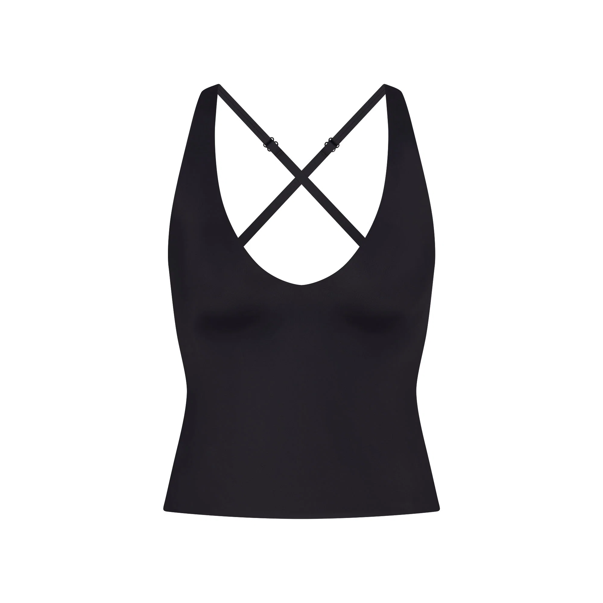 NikeSKIMS SHINE V-NECK TANK | OBSIDIAN