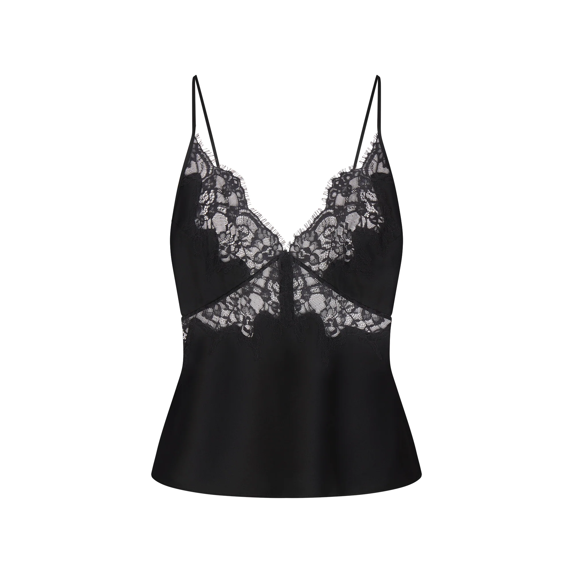 SILK LACE CAMI | ONYX
