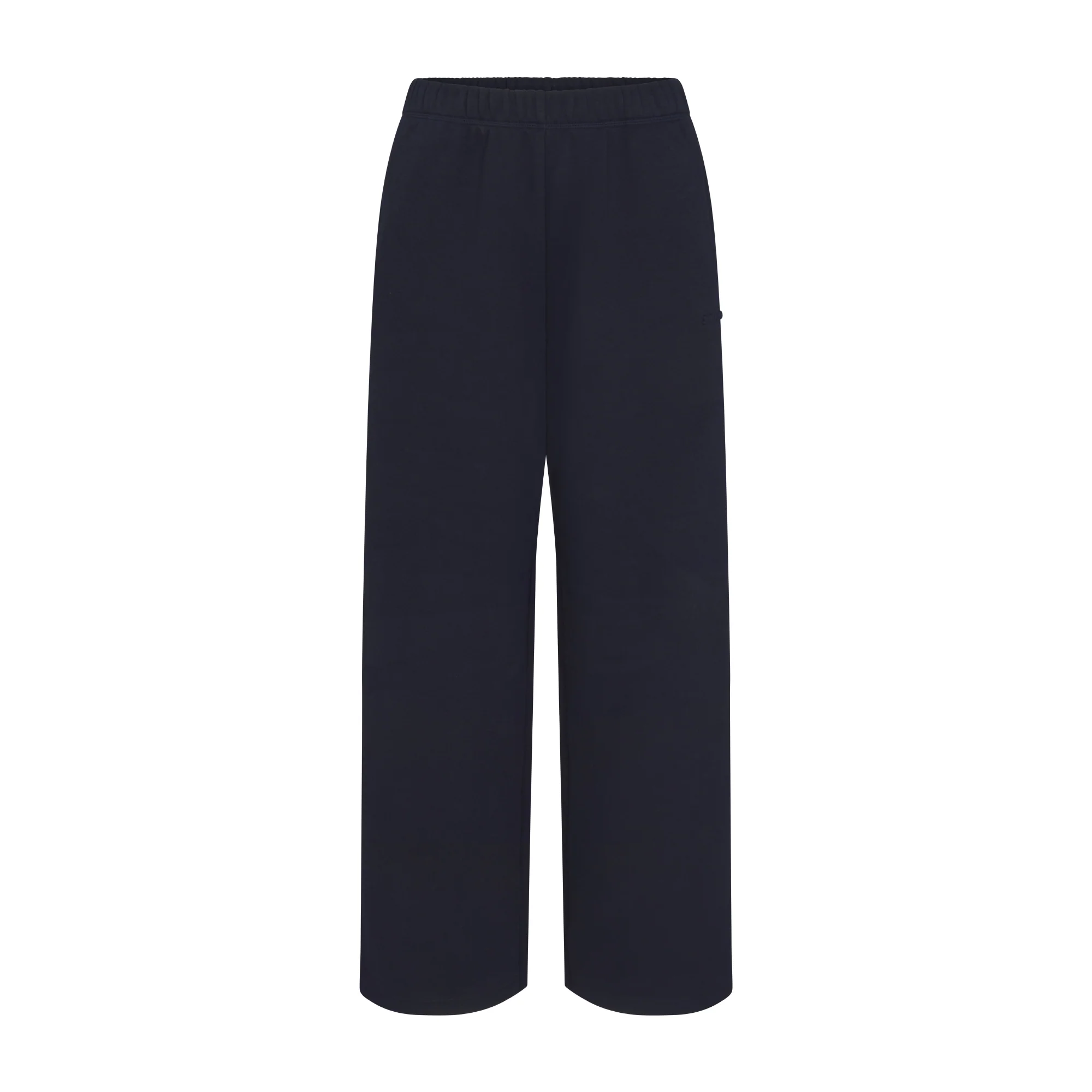 COTTON FLEECE STRAIGHT LEG PANT | NAVY
